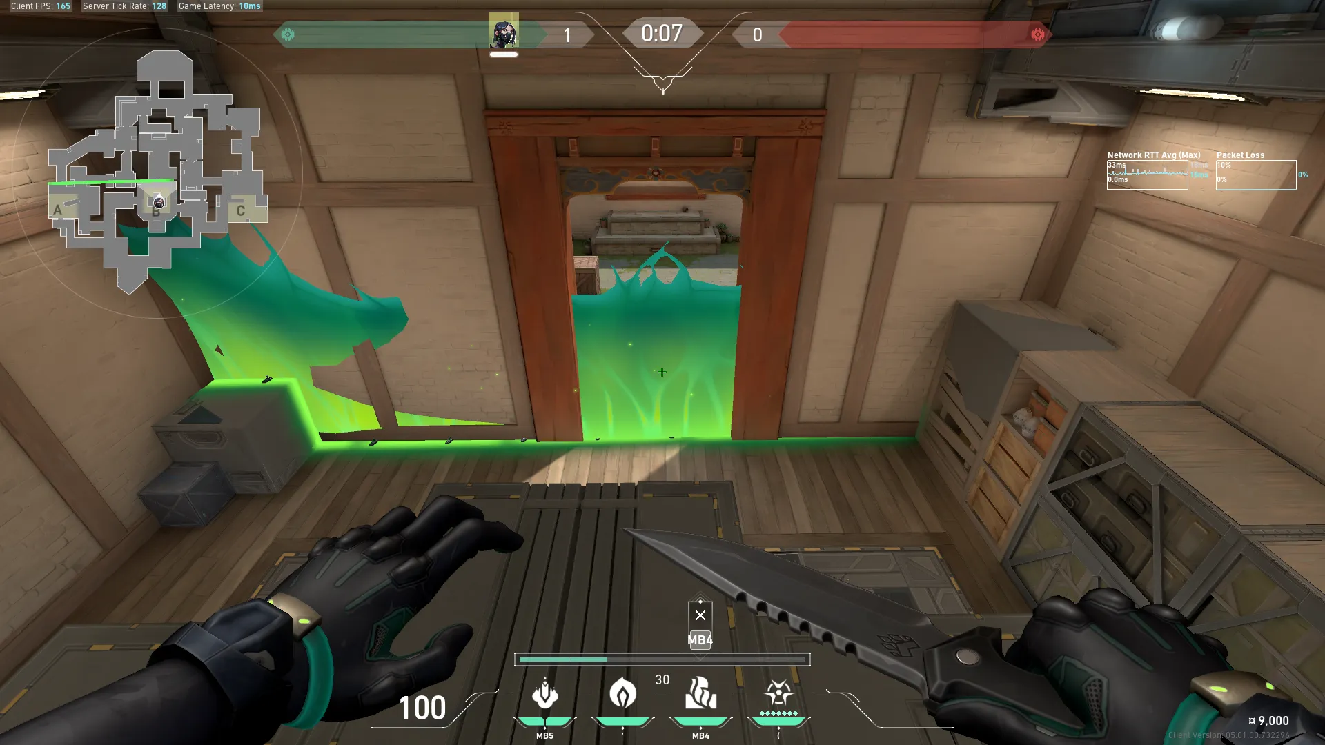 Viper Toxic Screen on Haven Defense Site B — step 3 of 4: Aim — line up the shot