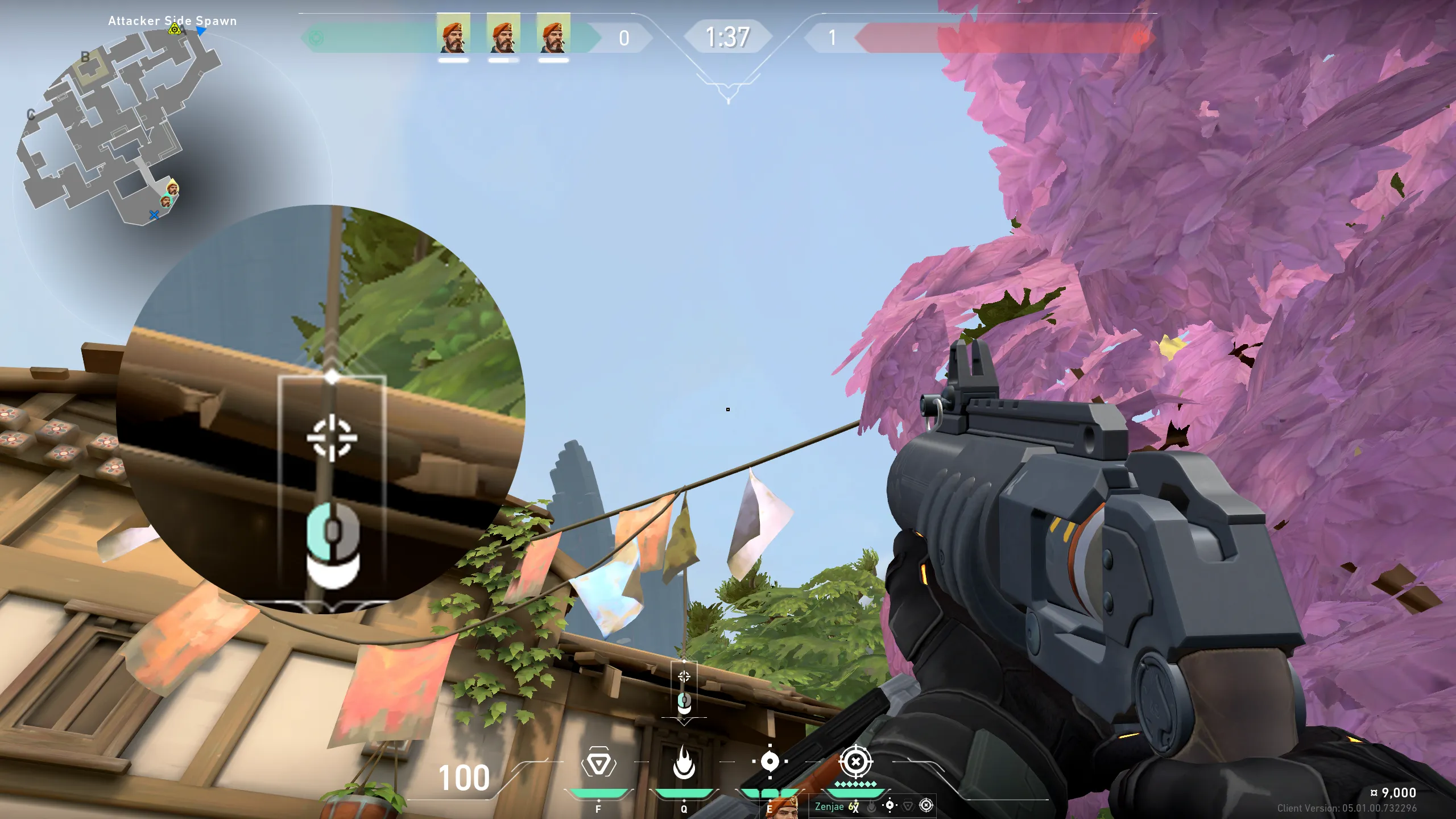 Brimstone Incendiary on Haven Attack Site A — step 2 of 3: Aim — line up the shot