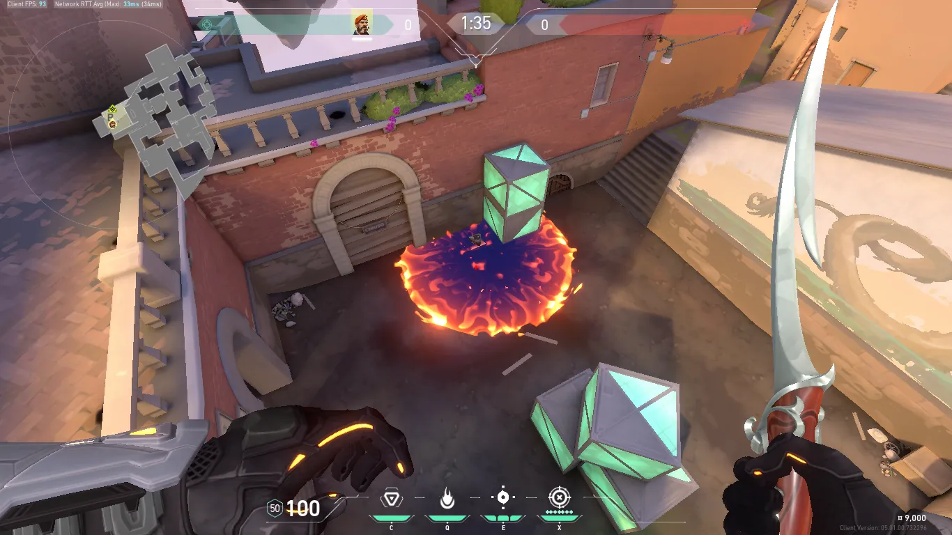 Brimstone Incendiary on Ascent Attack Site B — step 4 of 4: Result