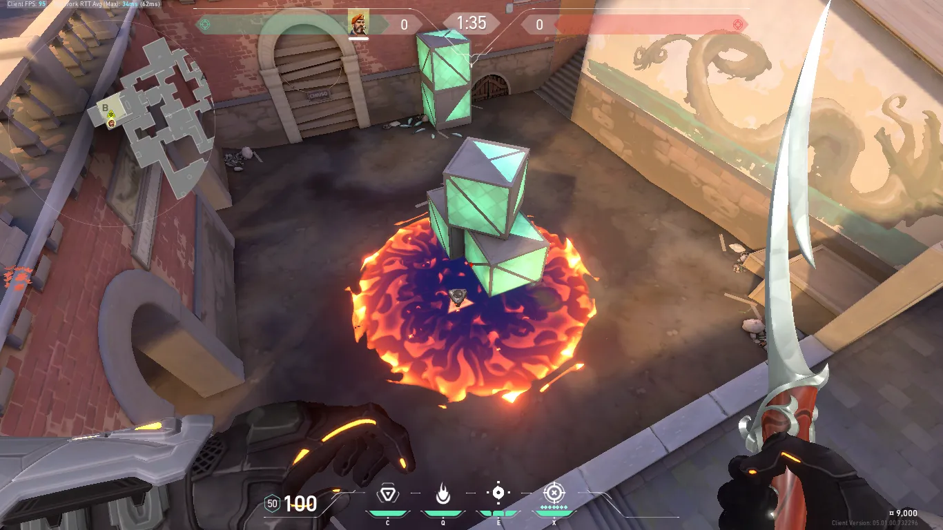Brimstone Incendiary on Ascent Attack Site B — step 4 of 4: Result