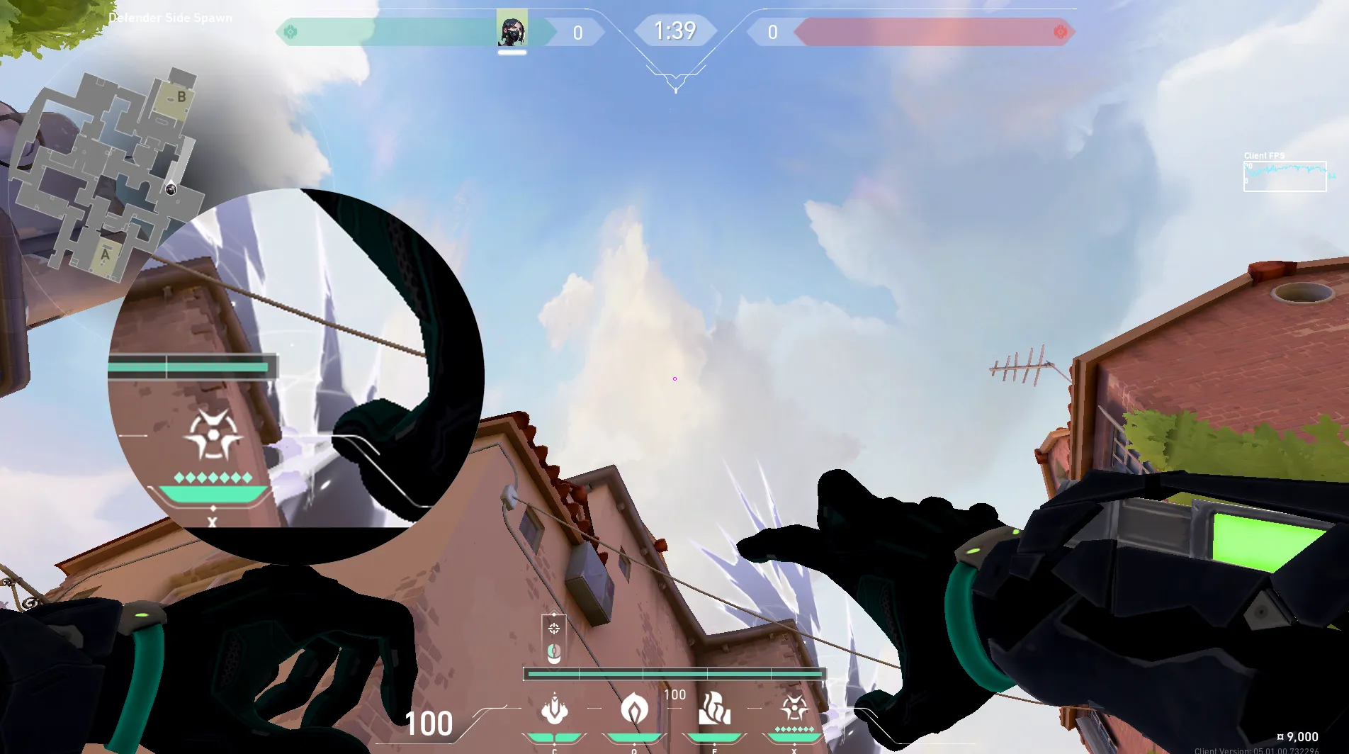 Viper Snake Bite on Ascent Defense Site B — step 2 of 5: Aim — line up the shot