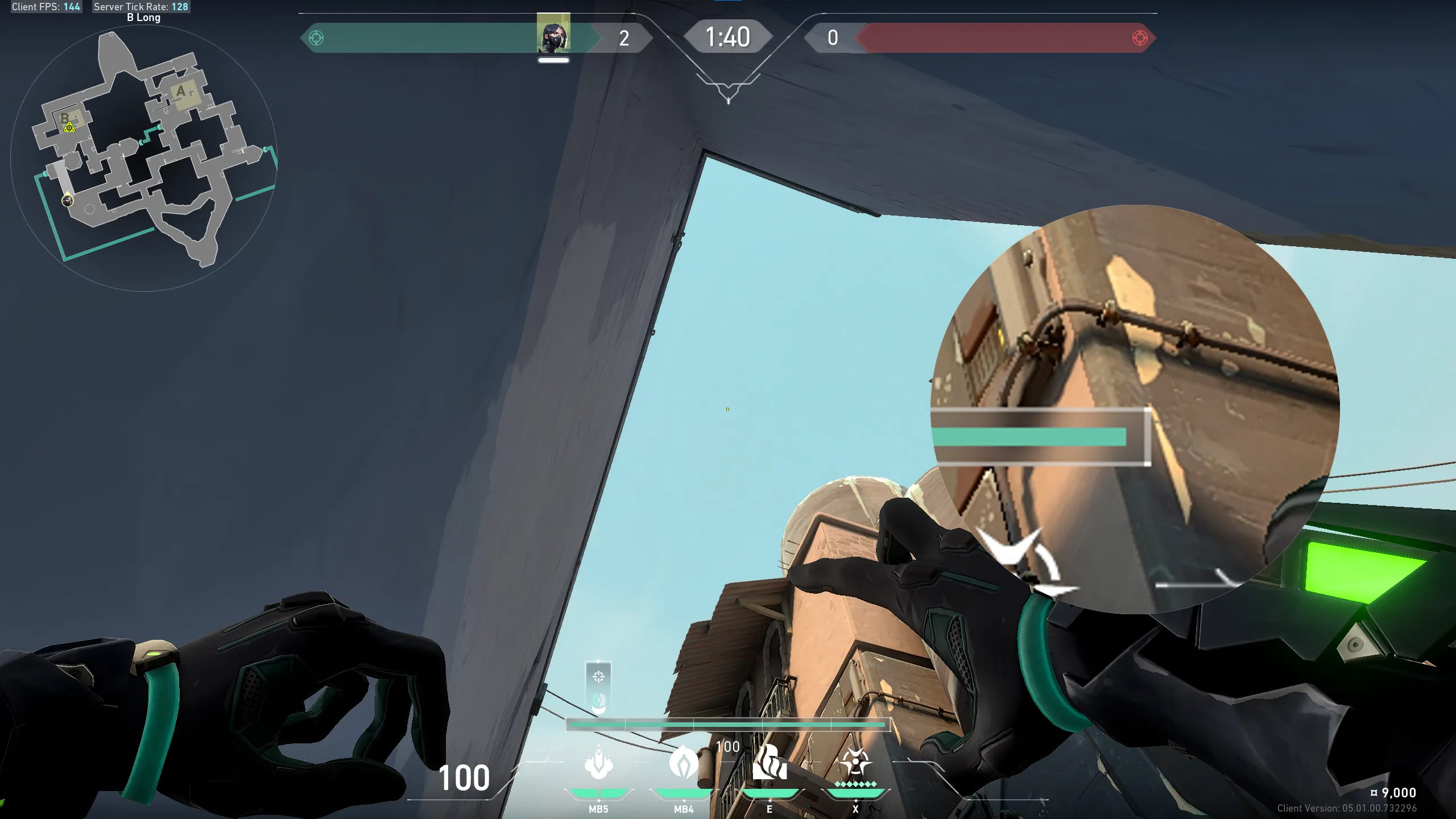 Viper Snake Bite on Bind Attack Site B — step 3 of 4: Aim — line up the shot