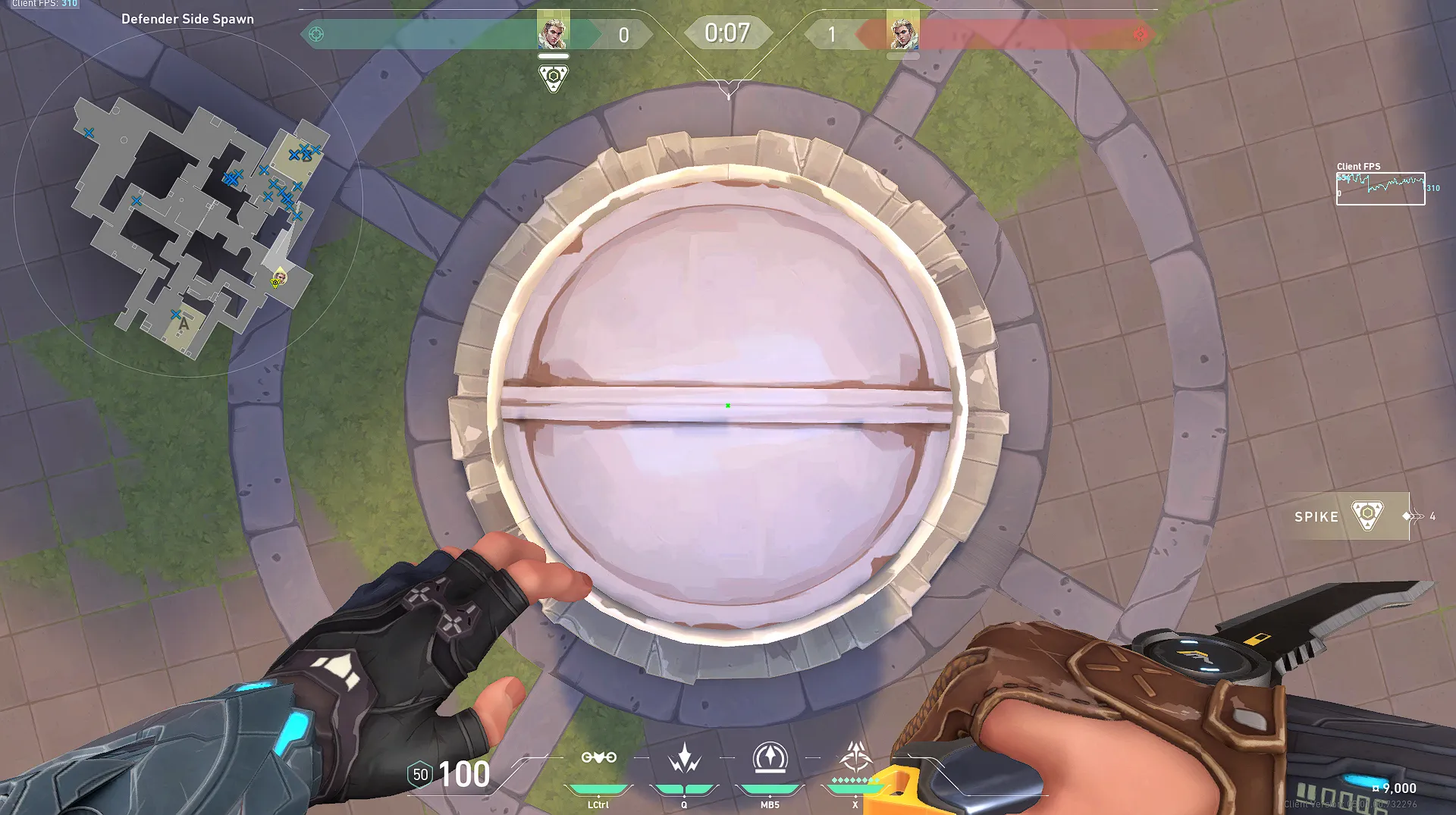 Retake Recon Dart for B Site From Defender Spawn — Sova lineup on Ascent