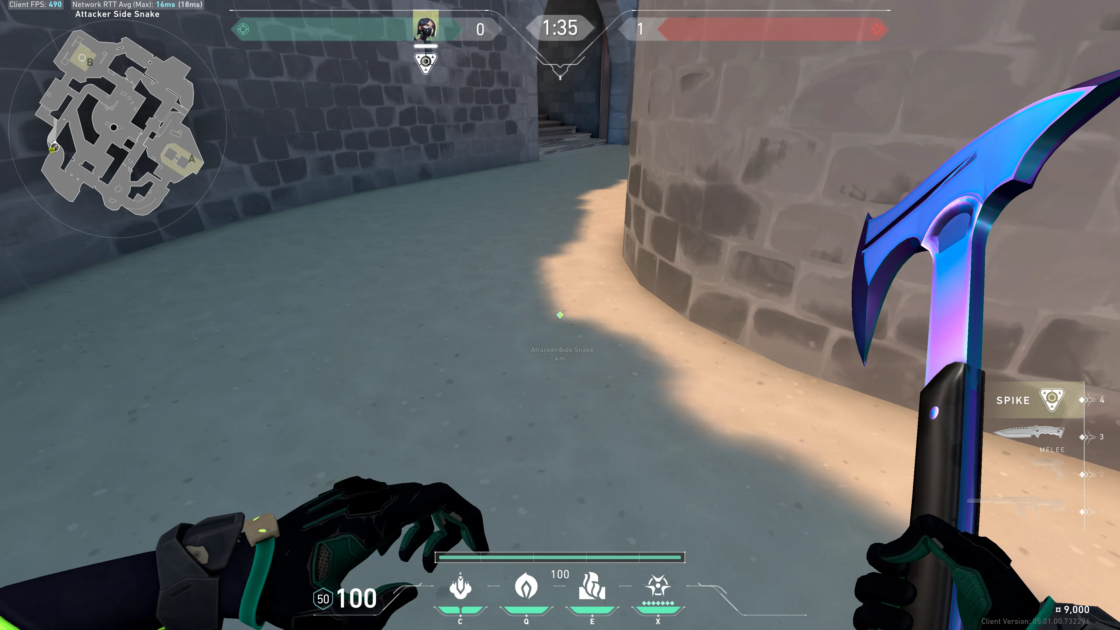 B-site Default Plant Defuse Stall From Attacker Snake — Viper lineup on Breeze