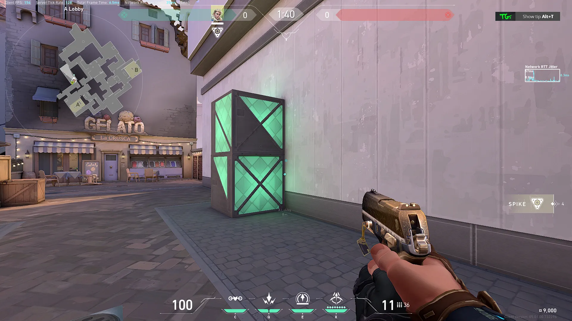 Sova A Lobby to A Generator Double Shock — Sova lineup on Ascent