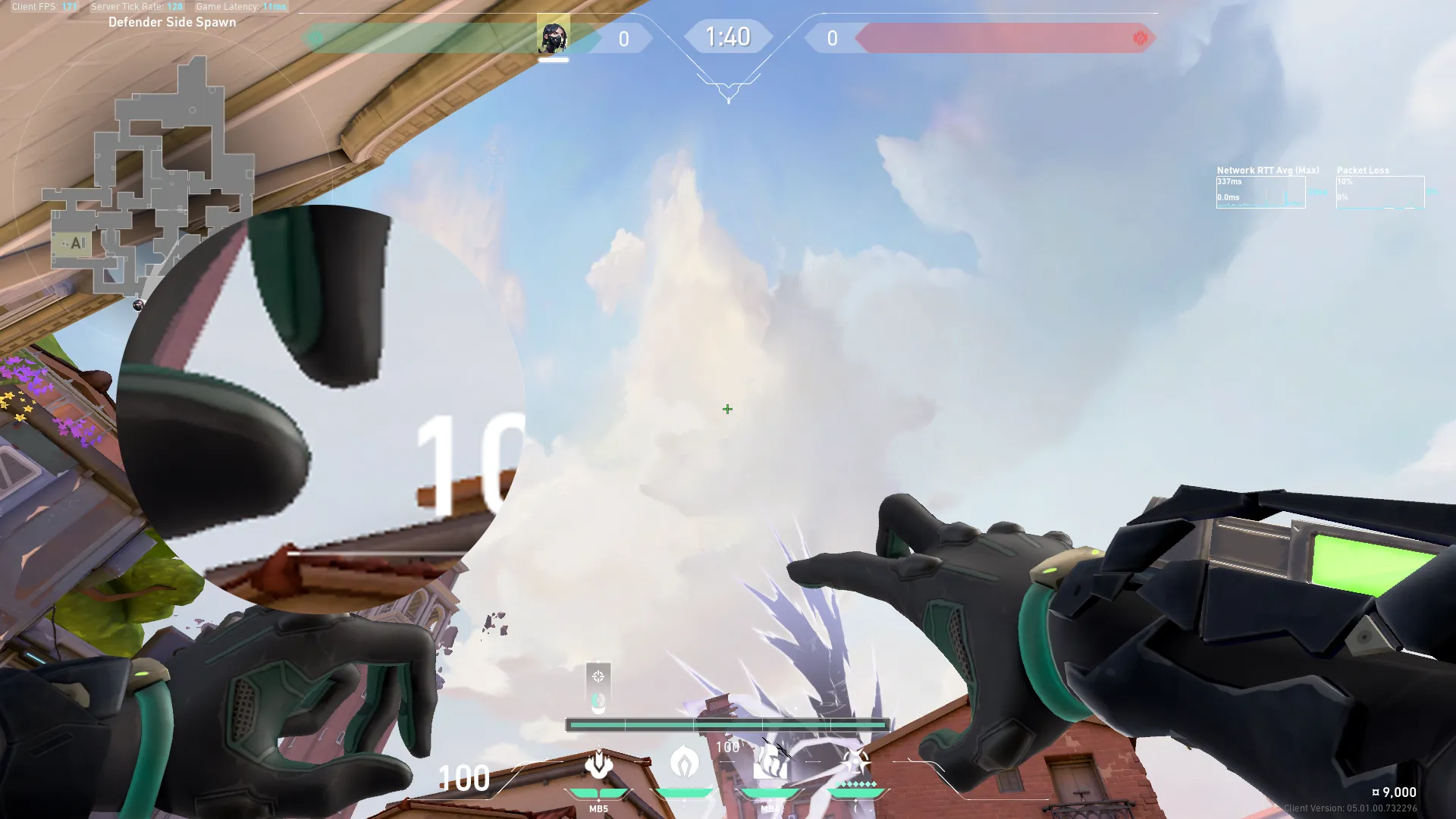Viper Snake Bite on Ascent Defense Site B — step 2 of 3: Aim — line up the shot