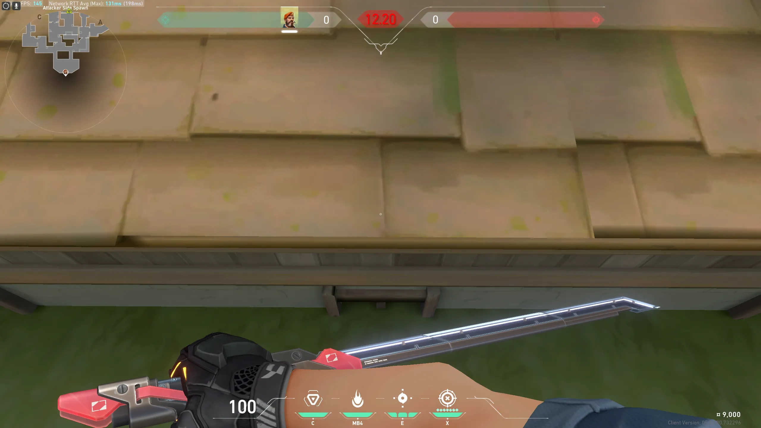 Brimstone Incendiary on Haven Attack Site B — step 2 of 4: Aim — line up the shot