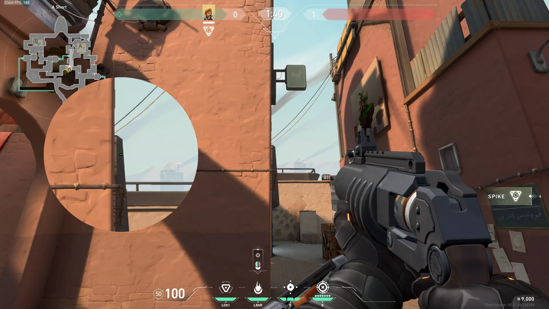 Brimstone Incendiary on Bind Attack Site A — step 2 of 3: Aim — line up the shot