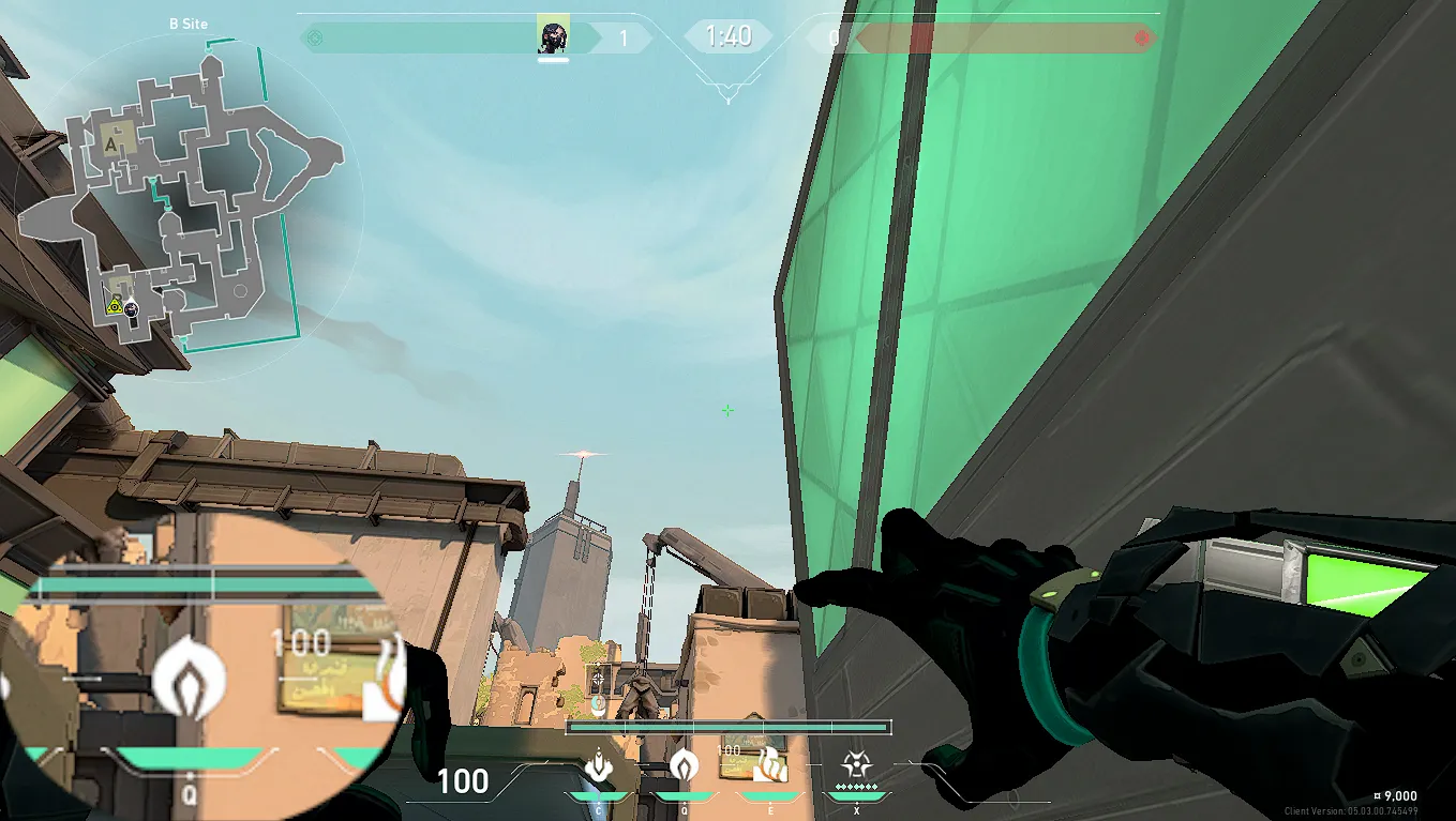 Viper Snake Bite on Bind Defense Site A — step 2 of 3: Aim — line up the shot