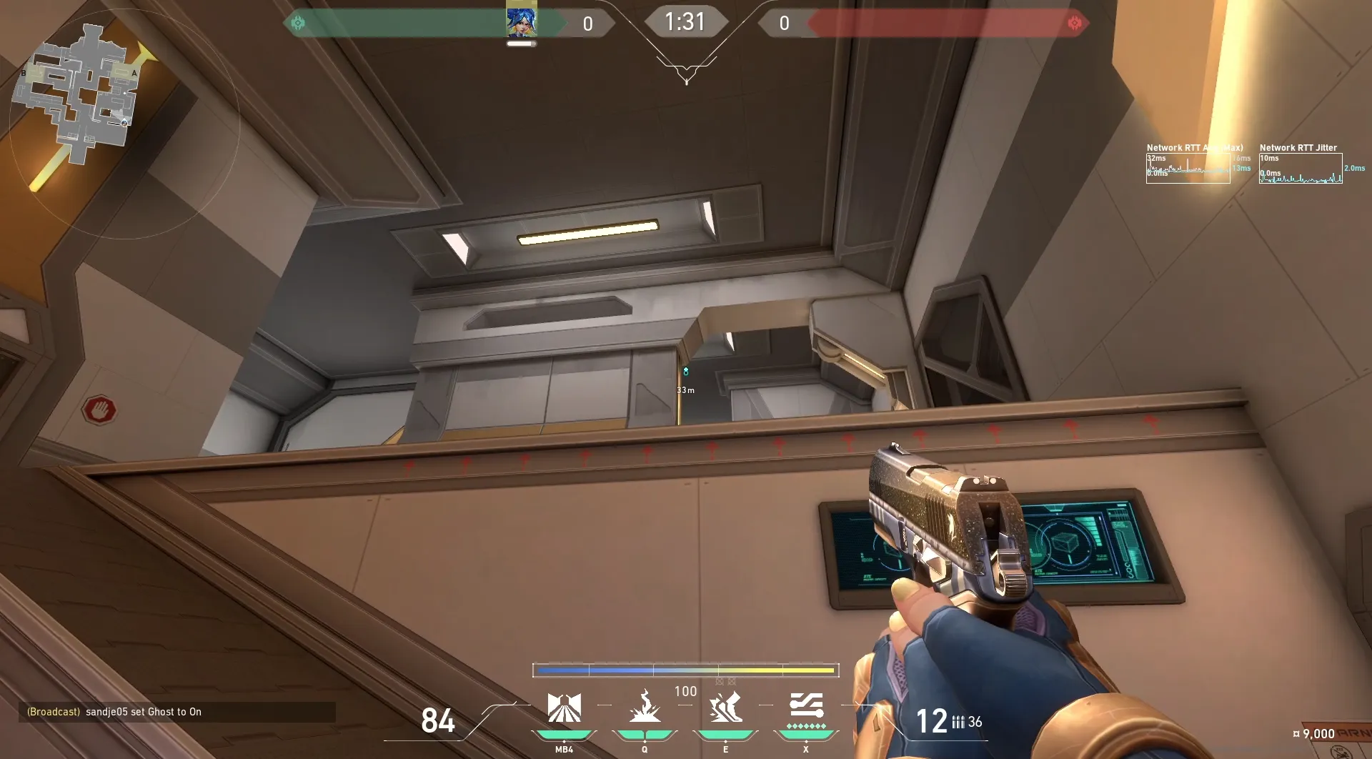 Neon Relay Bolt on Icebox Attack Site A — step 2 of 3: Aim — line up the shot