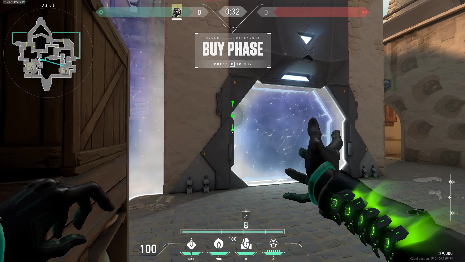 Viper Toxic Screen on Bind Defense Site B — step 2 of 3: Aim — line up the shot