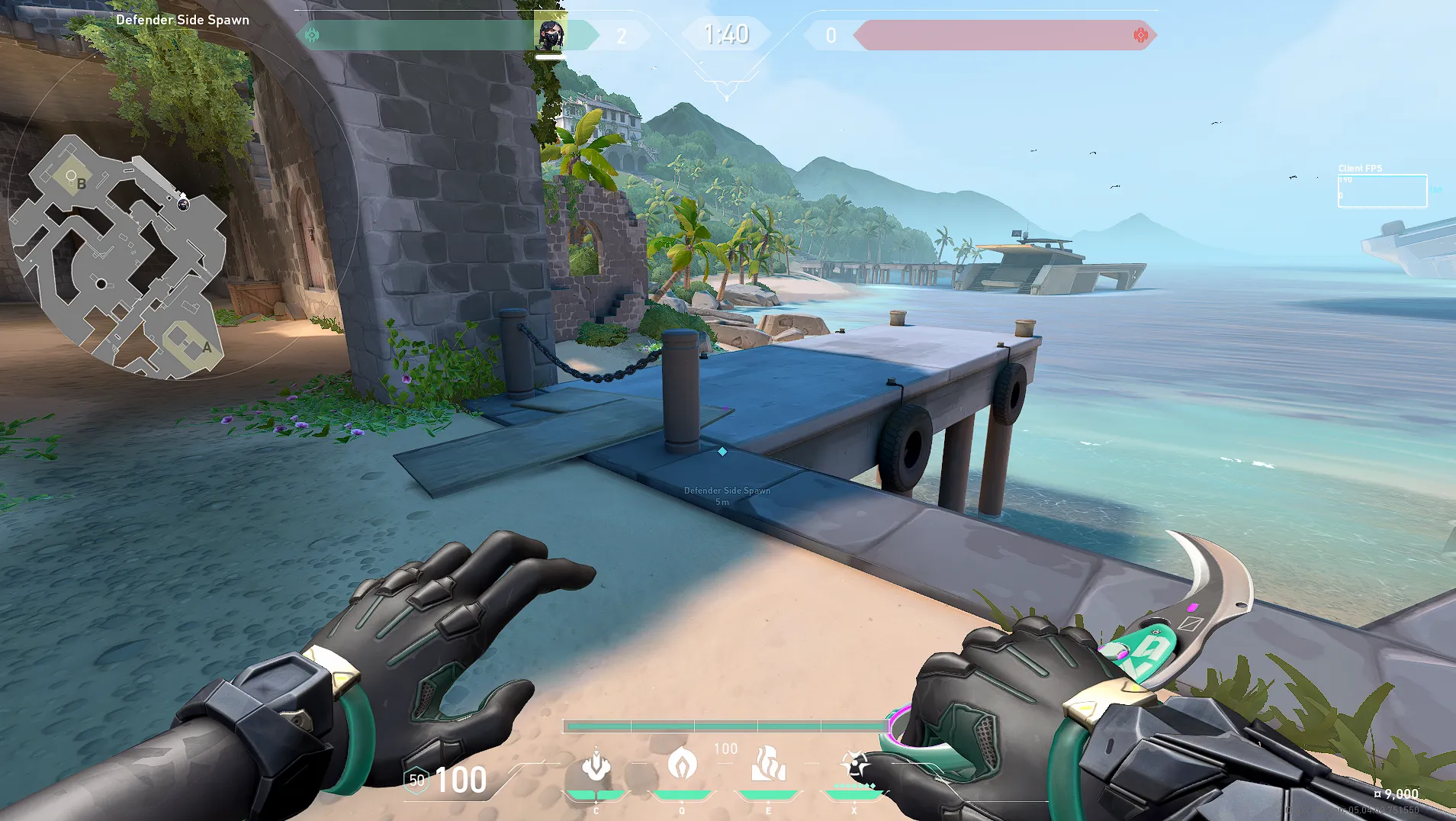 Breeze Defender Spawn to A Default Post Plant — Viper lineup on Breeze