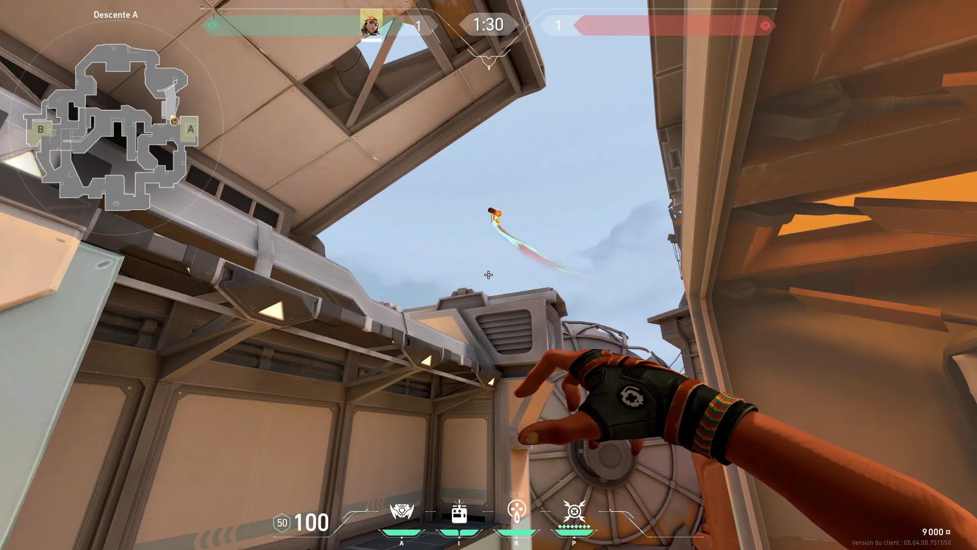 Raze Paint Shells on Fracture Defense Site A — step 3 of 4: Aim — line up the shot