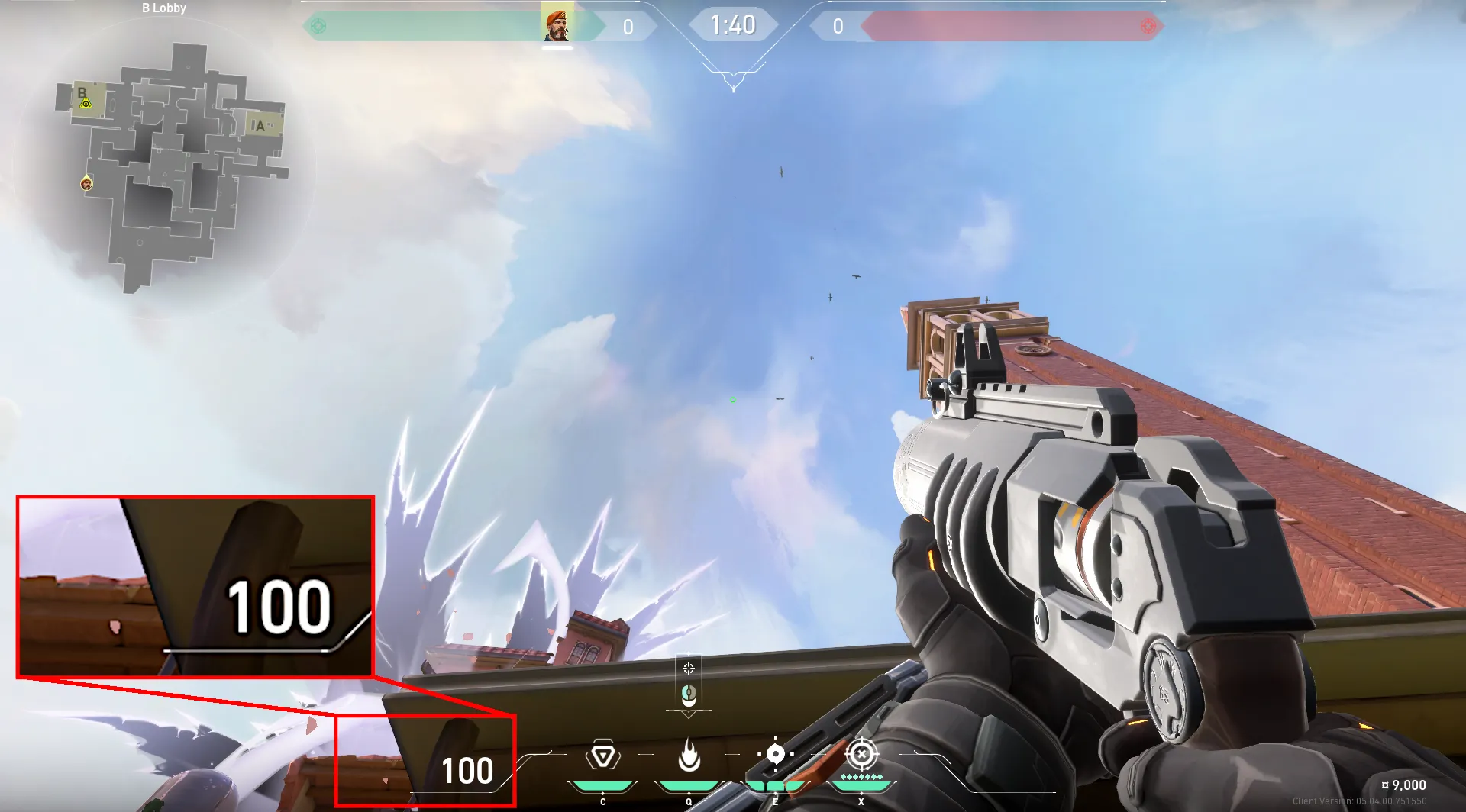 Brimstone Incendiary on Ascent Attack Site B — step 2 of 3: Aim — line up the shot