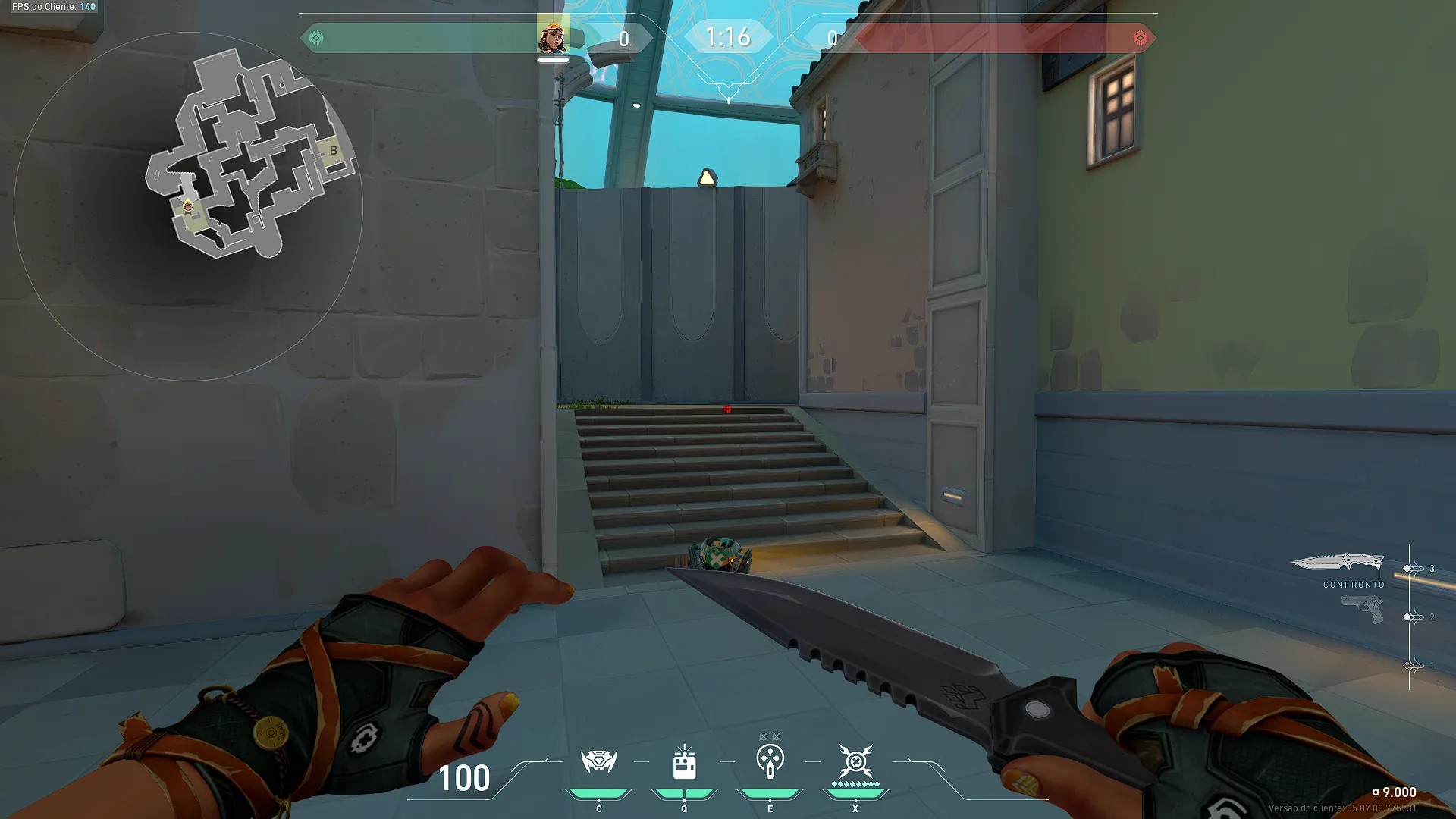 Raze Boom Bot on Pearl Defense Site A — step 3 of 6: Aim — line up the shot