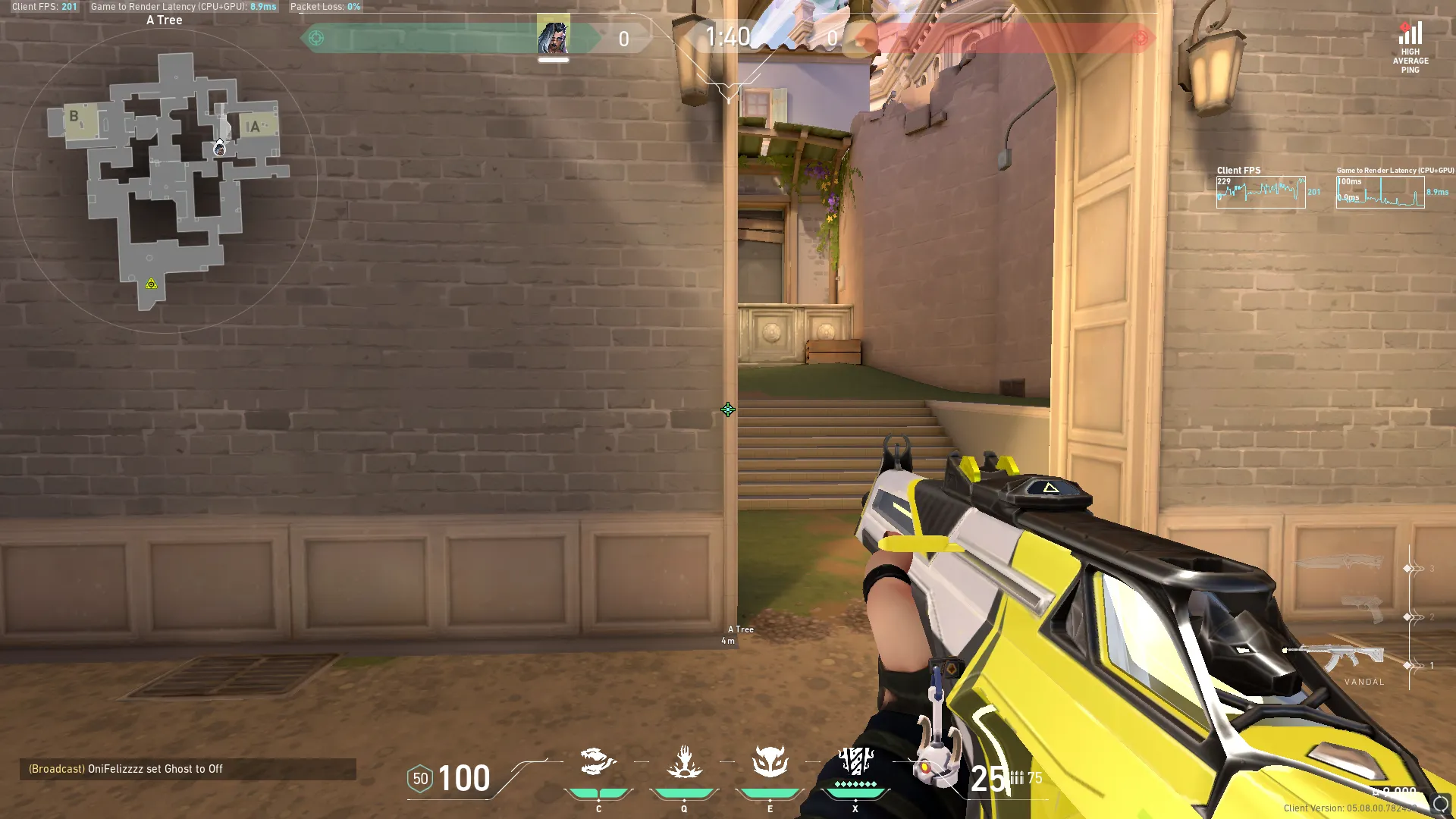 Mid Info Haunt From A Tree — Fade lineup on Ascent