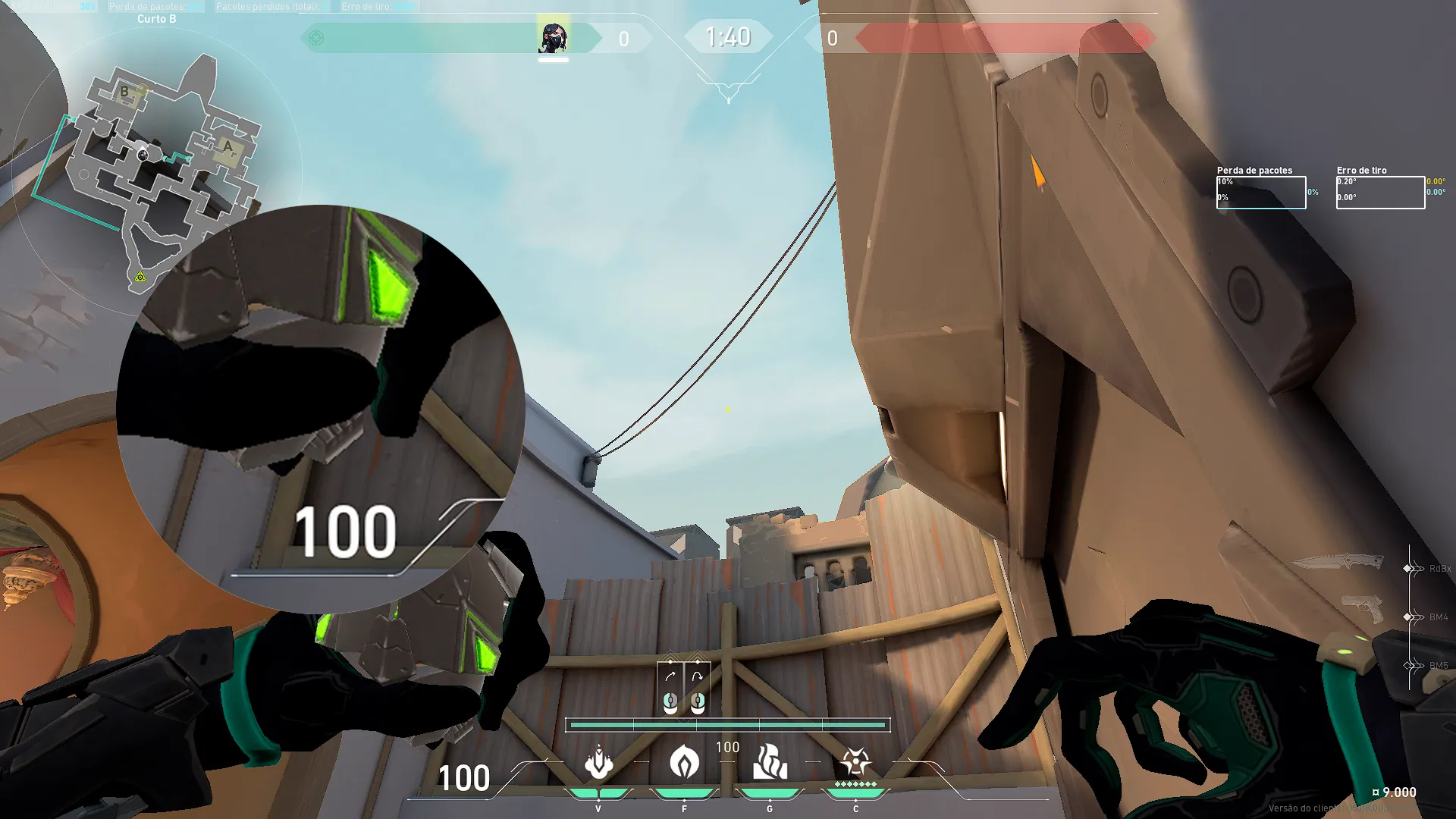 Viper Poison Cloud on Bind Attack Site B — step 2 of 4: Aim — line up the shot