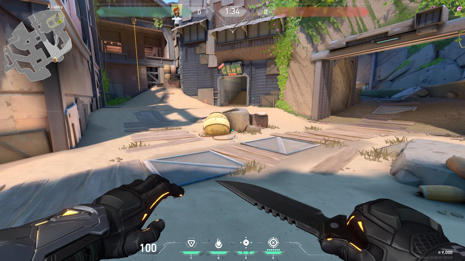 Brimstone Incendiary on Breeze Attack Site A — step 2 of 4: Aim — line up the shot