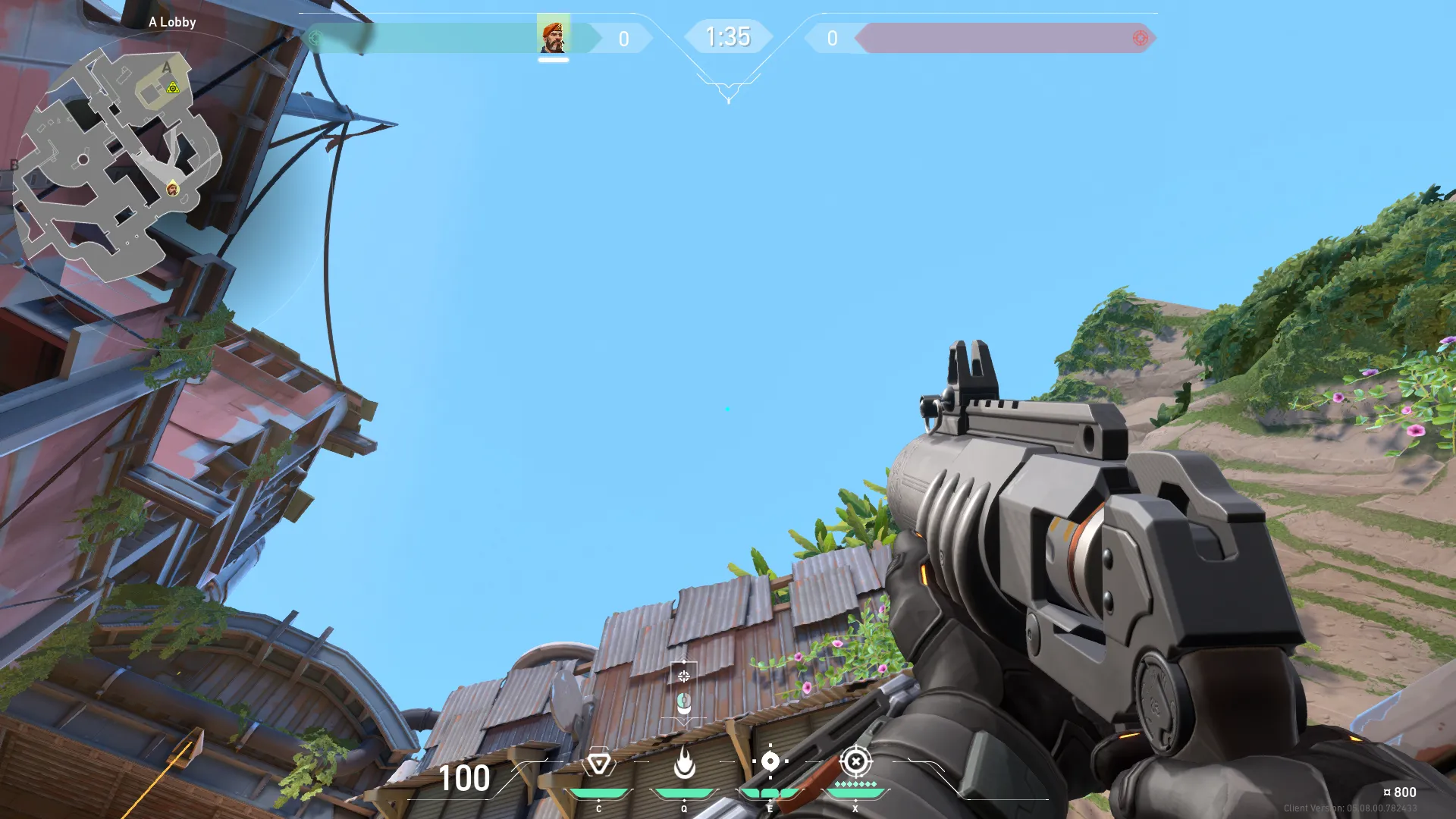 Brimstone Incendiary on Breeze Attack Site A — step 3 of 4: Aim — line up the shot