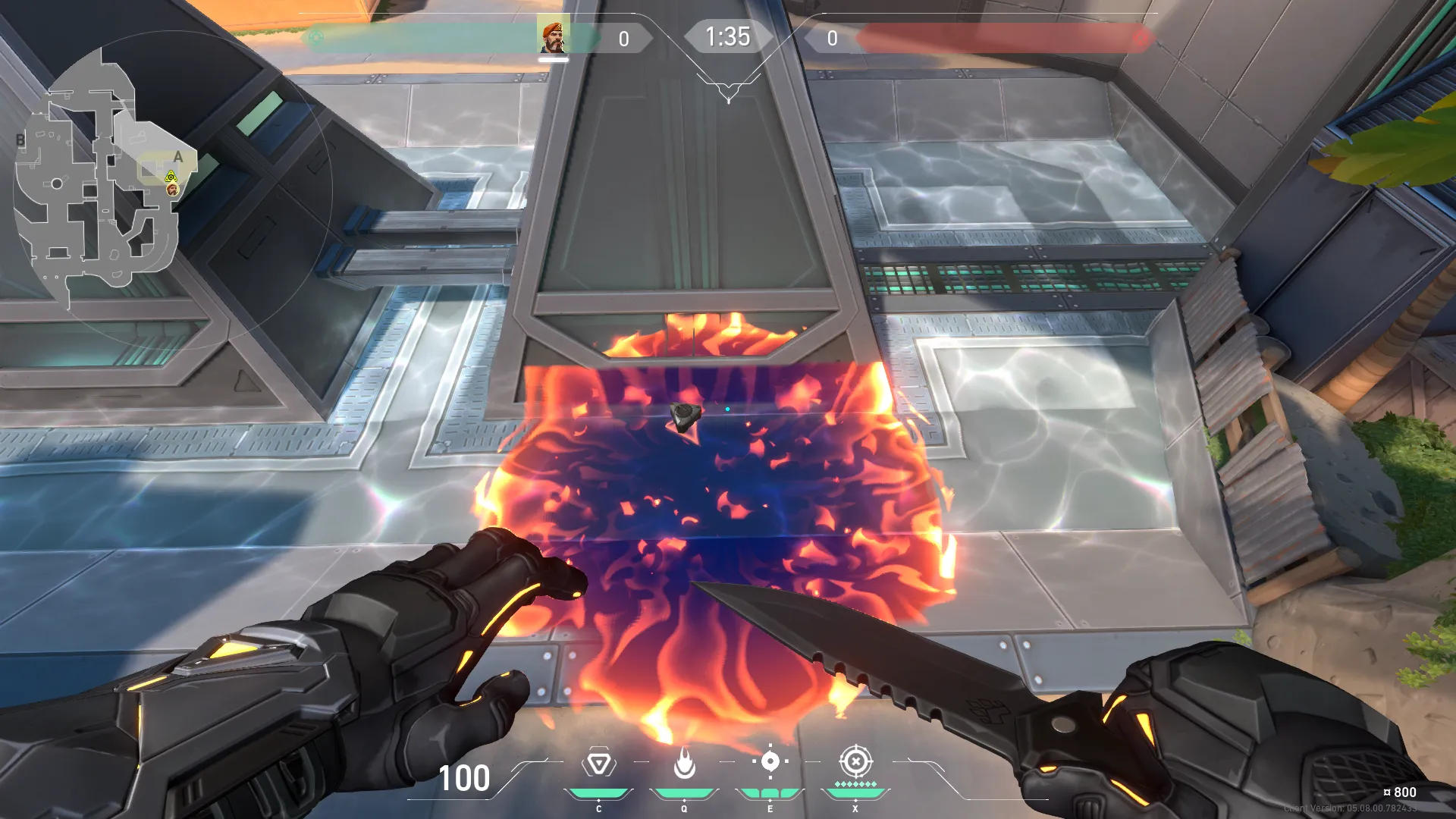 Brimstone Incendiary on Breeze Attack Site A — step 4 of 4: Result