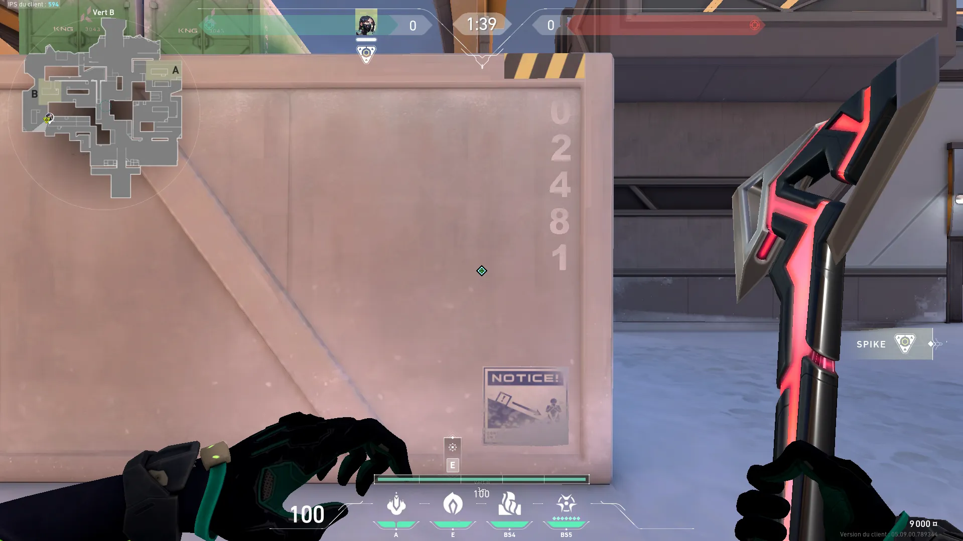 Viper - Orb - B Site - Defense — Viper lineup on Icebox