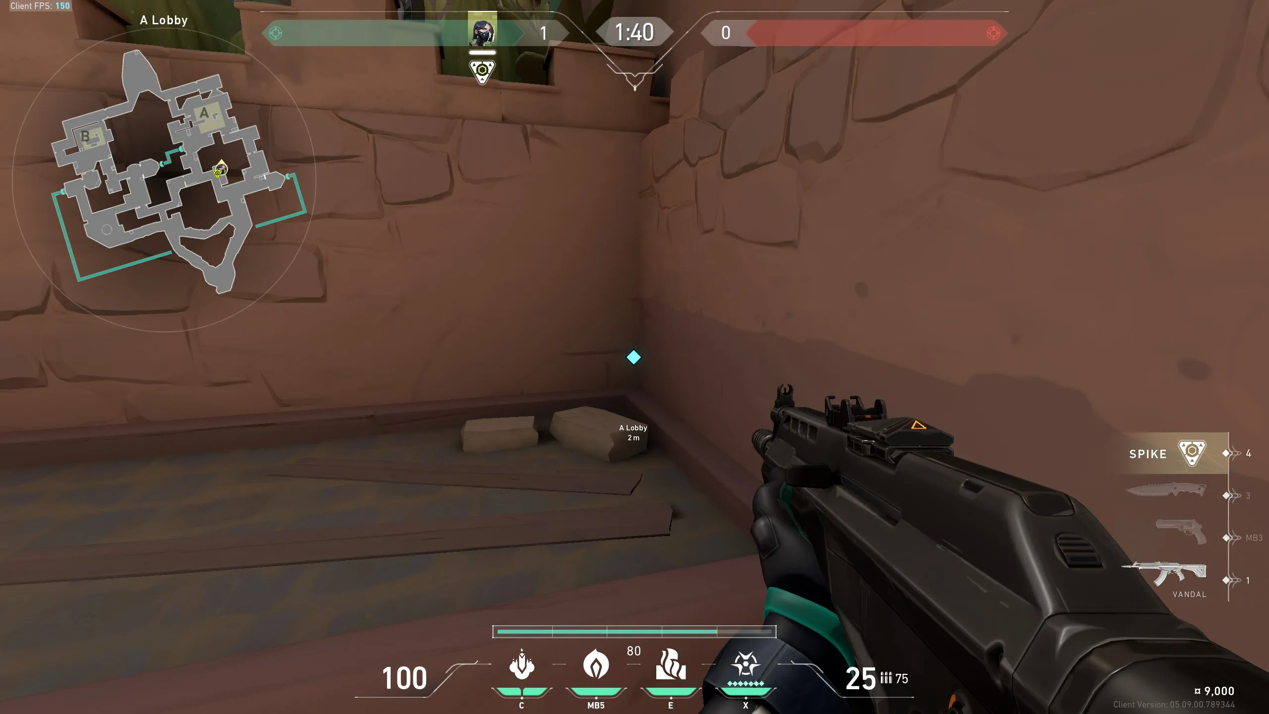 Early Round A Lamps Smoke — Viper lineup on Bind
