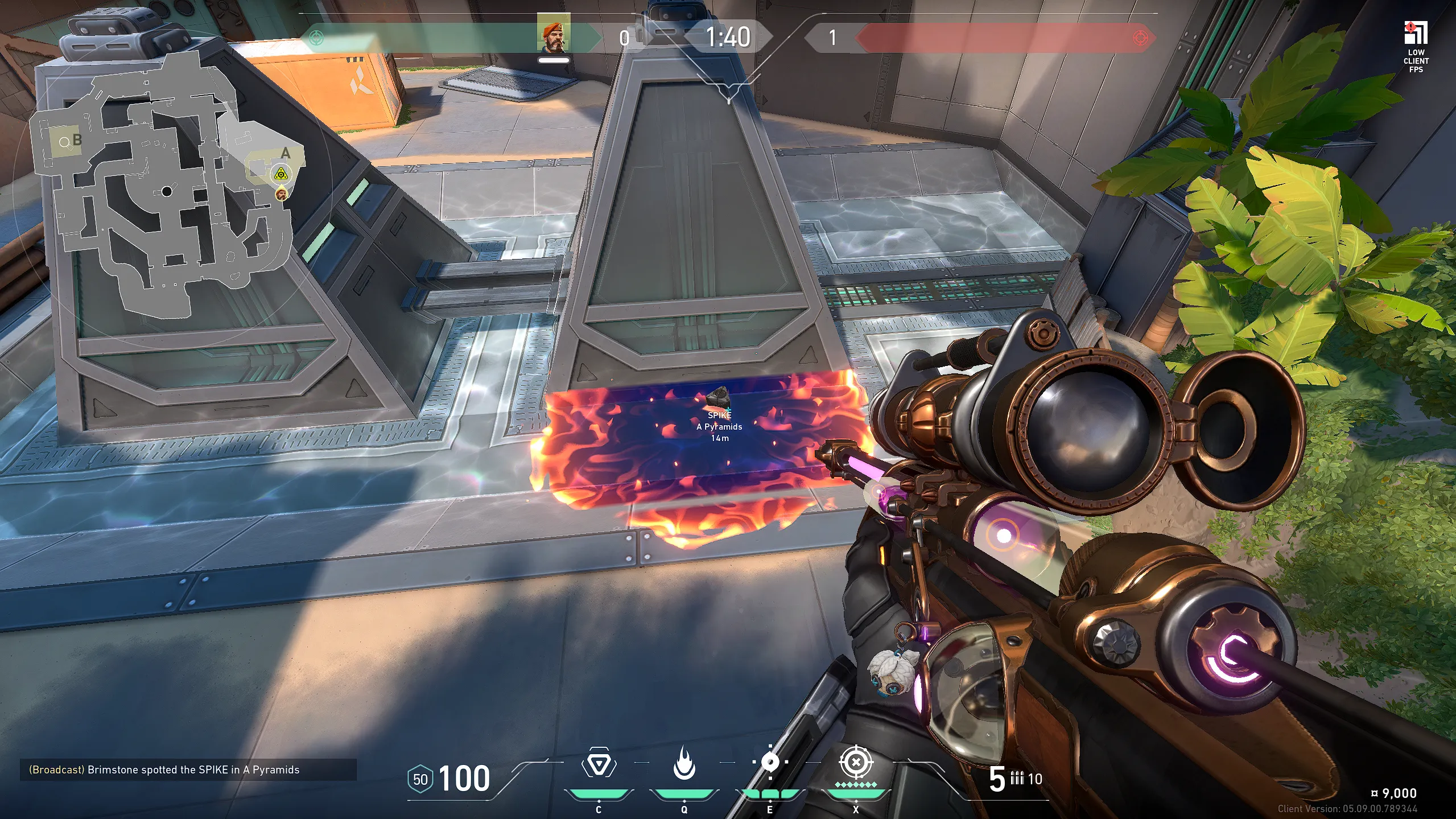 Brimstone Incendiary on Breeze Attack Site A — step 3 of 3: Result