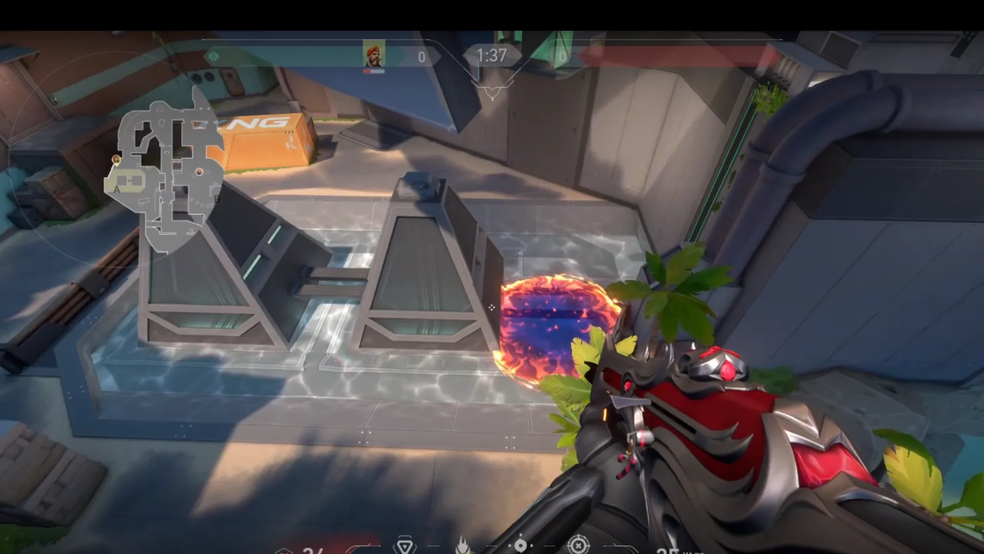 Brimstone Incendiary on Breeze Attack Site A — step 3 of 3: Result