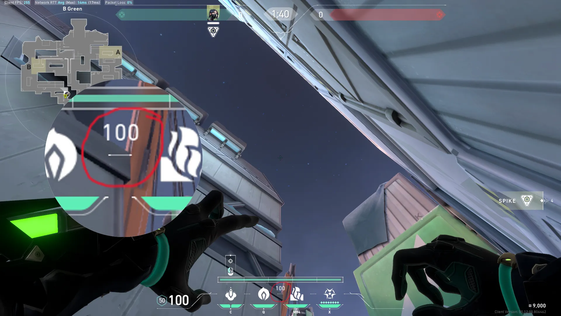 Viper Snake Bite on Icebox Defense Site B — step 2 of 6: Aim — line up the shot