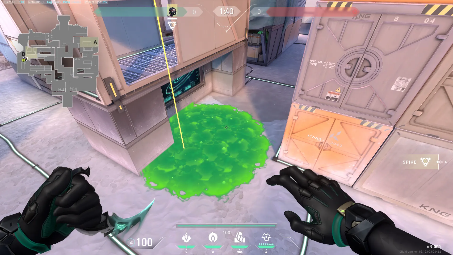 Viper Snake Bite on Icebox Defense Site B — step 3 of 6: Aim — line up the shot