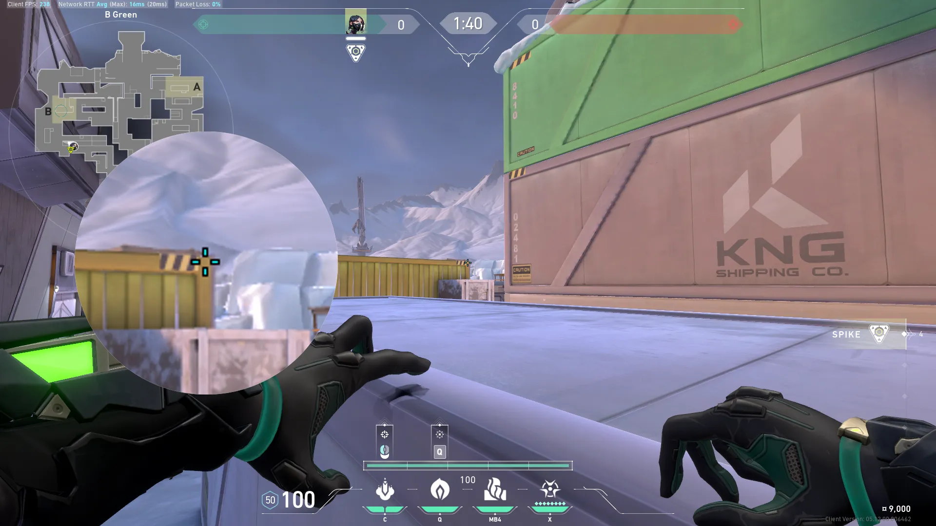 Viper Snake Bite on Icebox Attack Site B — step 2 of 3: Aim — line up the shot