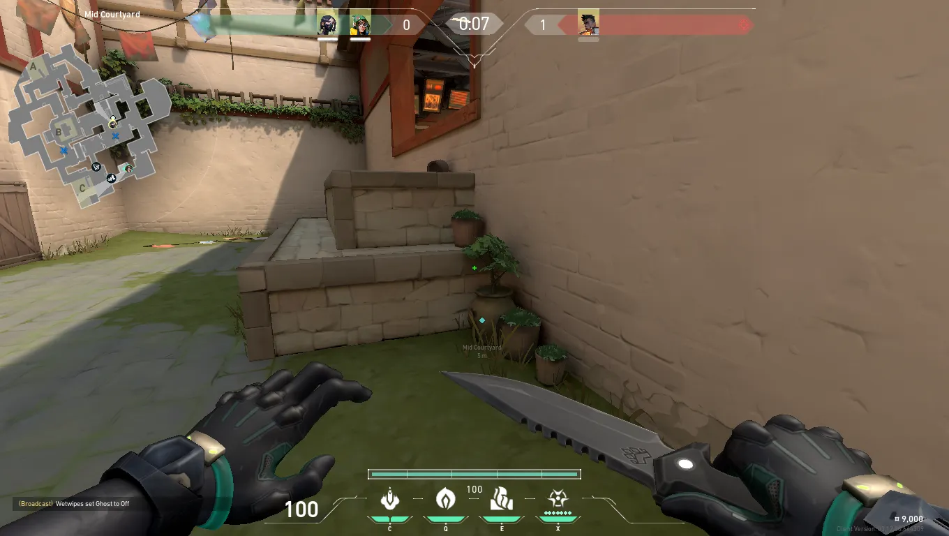 C Default post plant from Mid — Viper lineup on Haven