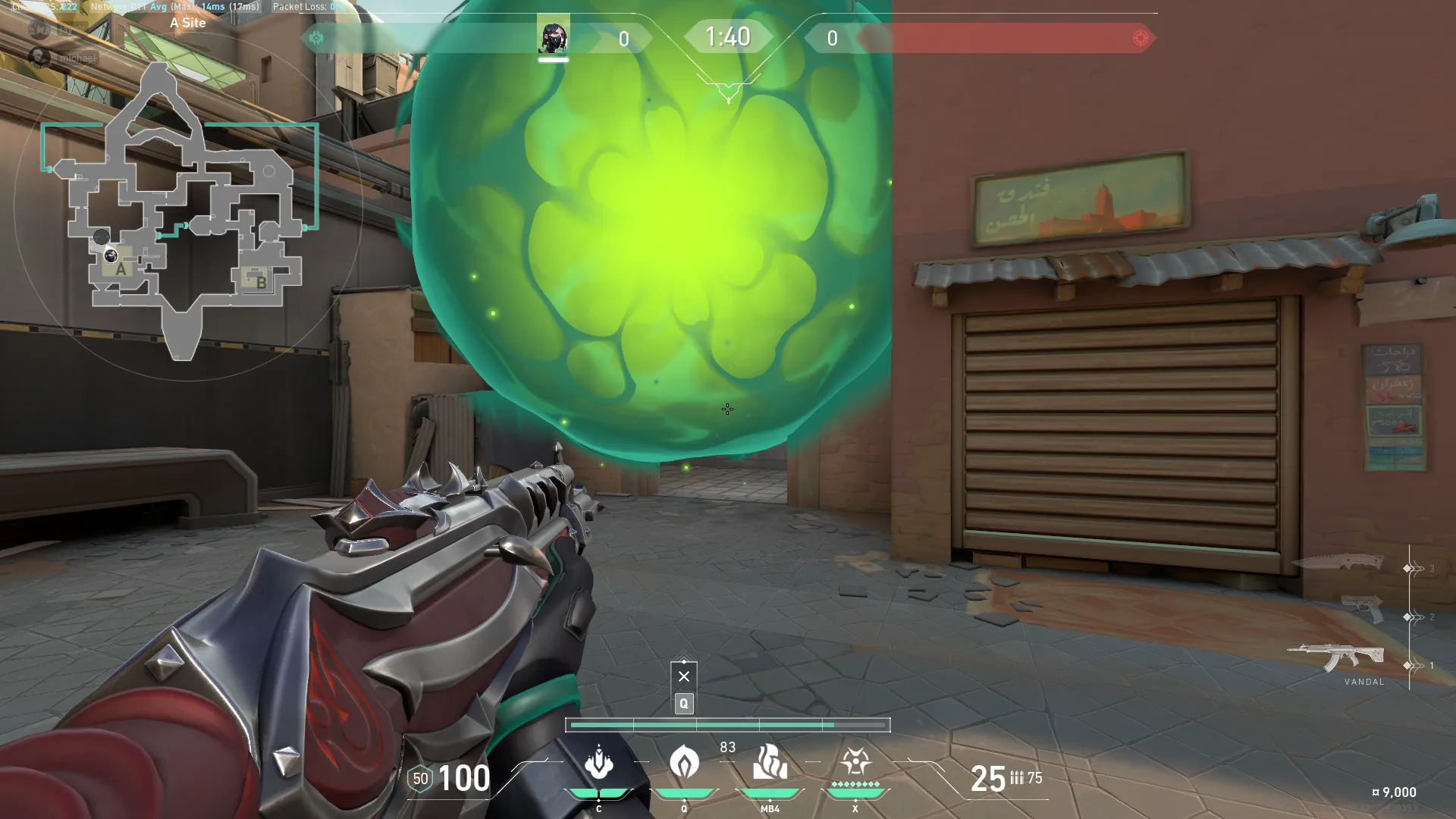 Viper Poison Cloud on Bind Attack Site A — step 4 of 4: Result