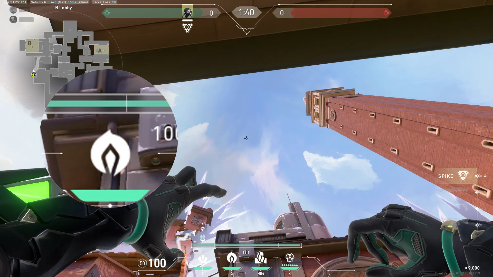 Viper Snake Bite on Ascent Attack Site B — step 2 of 3: Aim — line up the shot
