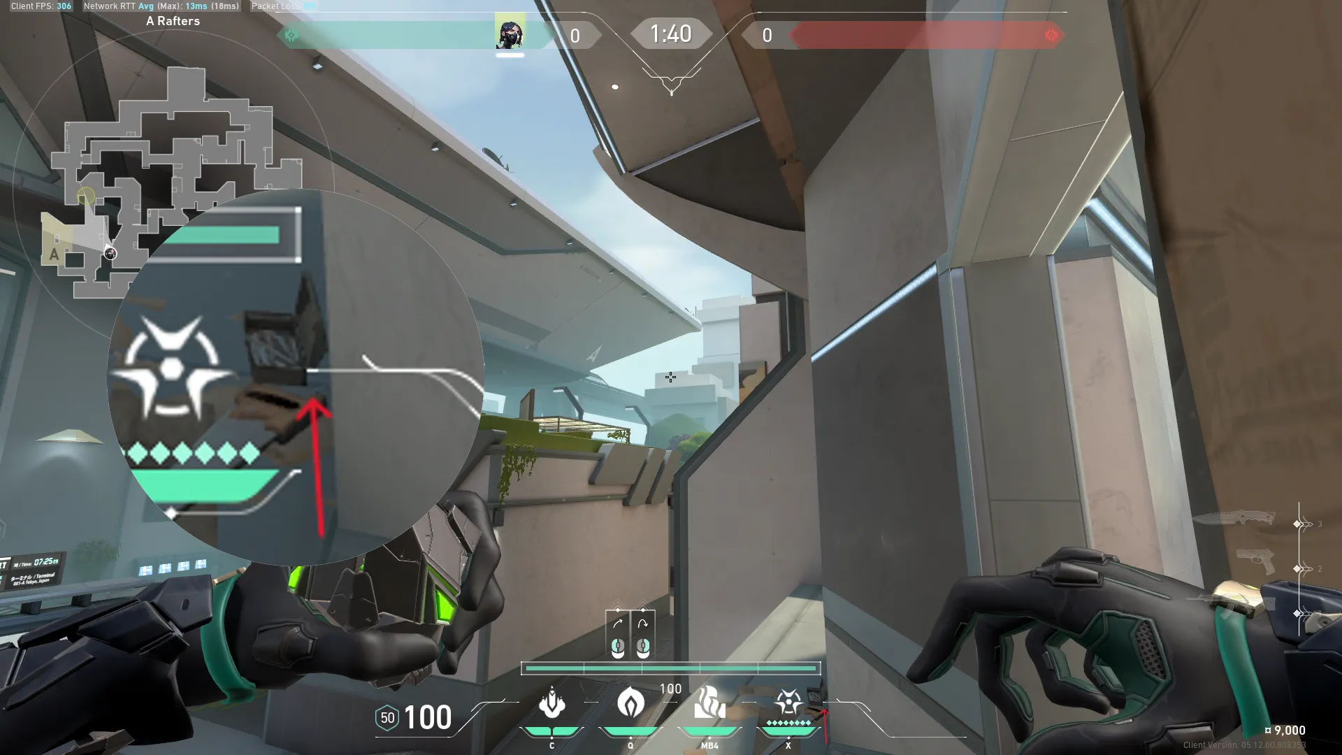 Viper Poison Cloud on Split Defense Site A — step 2 of 4: Aim — line up the shot