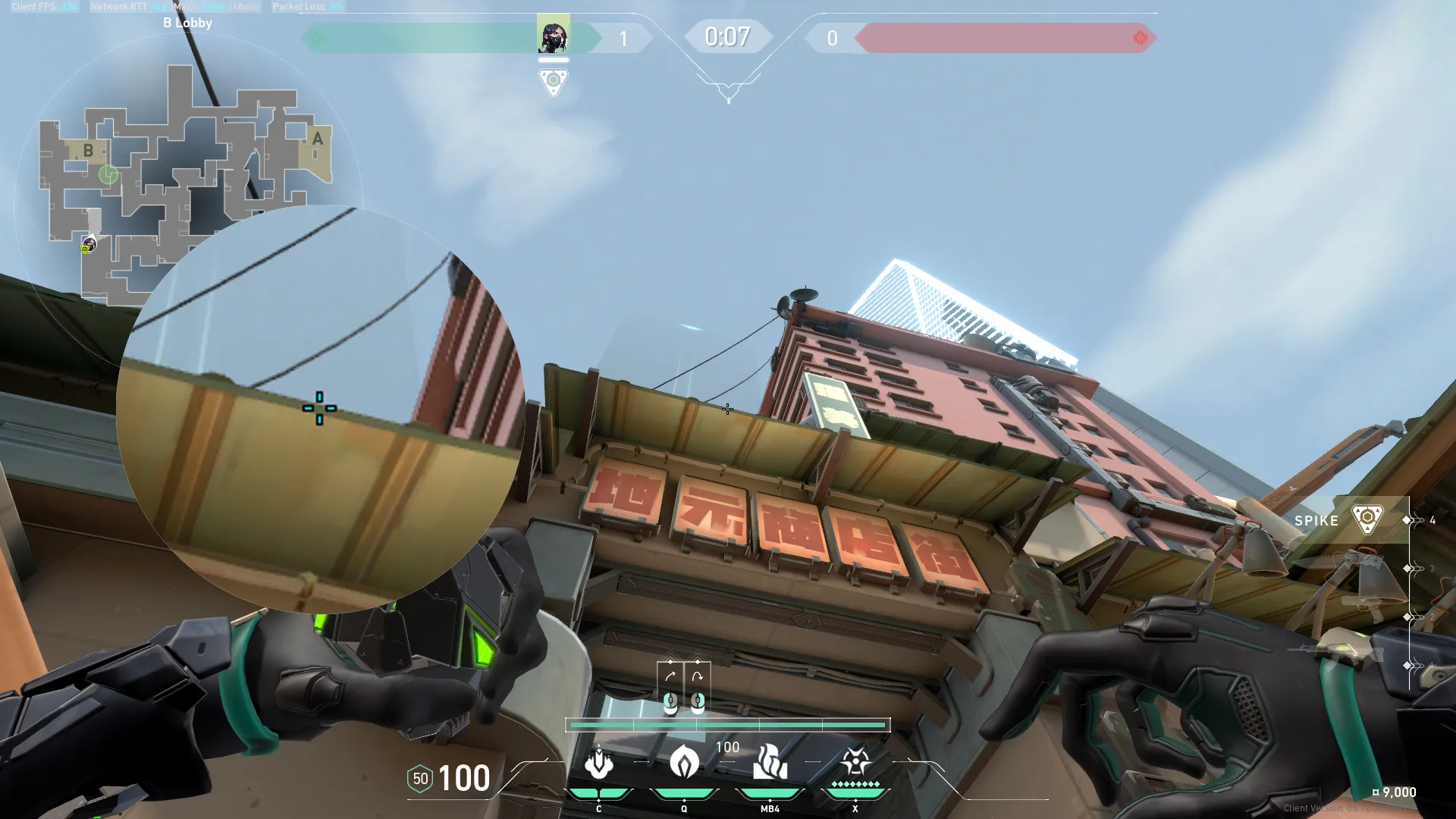 Viper Poison Cloud on Split Attack Site B — step 3 of 5: Aim — line up the shot