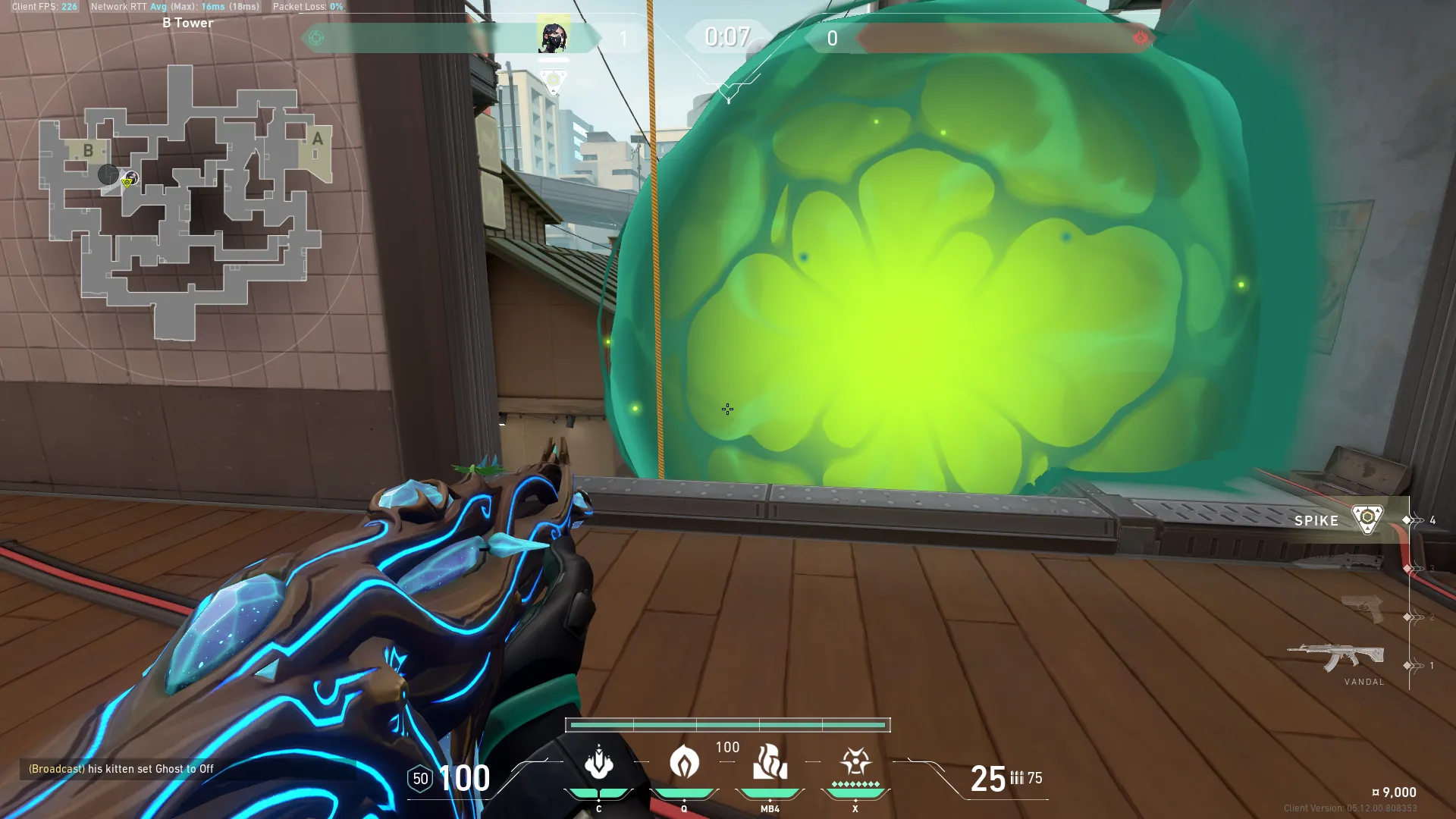 Viper Poison Cloud on Split Attack Site B — step 4 of 5: Aim — line up the shot