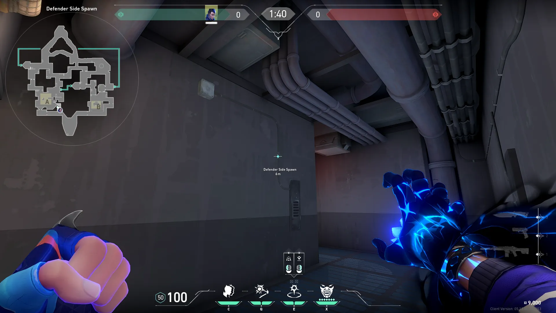 Yoru Gatecrash on Bind Defense Site A — step 2 of 3: Aim — line up the shot
