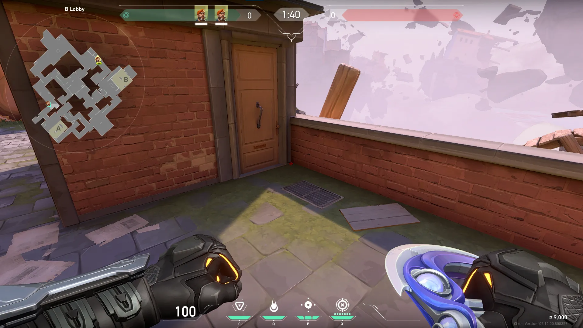 B Lobby To B Site Denial — Brimstone lineup on Ascent