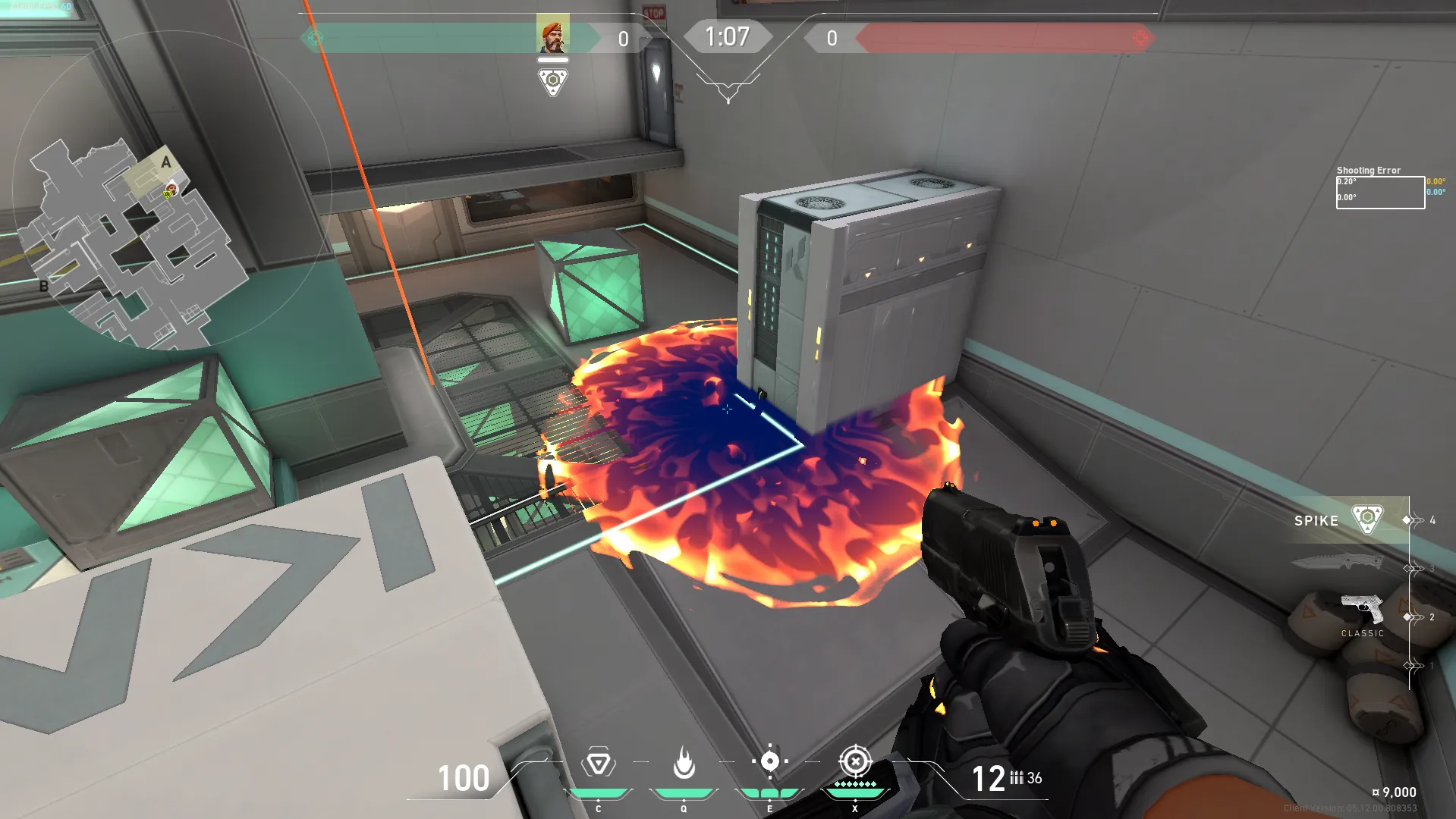 Brimstone Incendiary on Icebox Attack Site A — step 3 of 3: Result