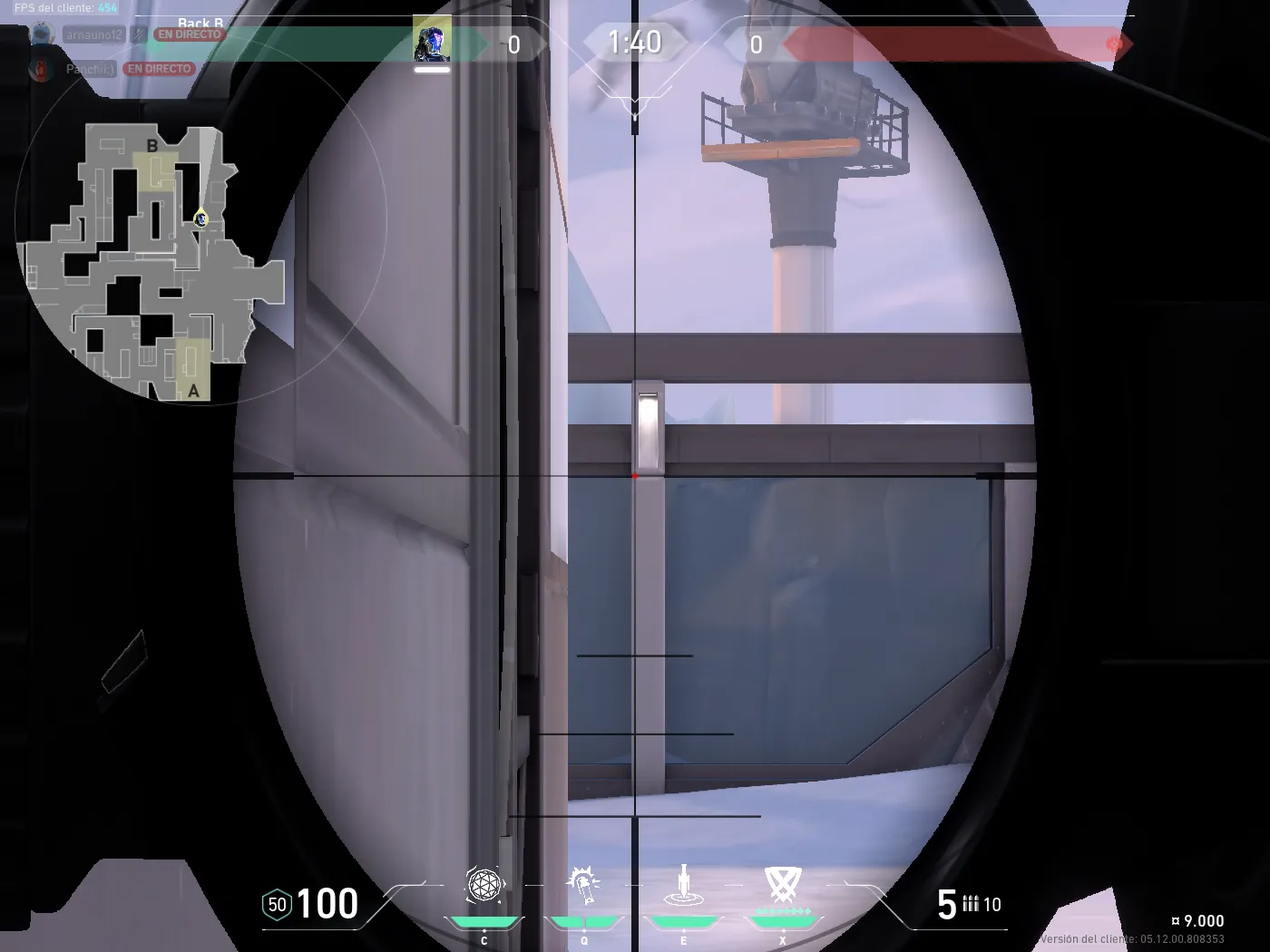 KAY/O Flash_Drive on Icebox Defense Site B — step 2 of 3: Aim — line up the shot