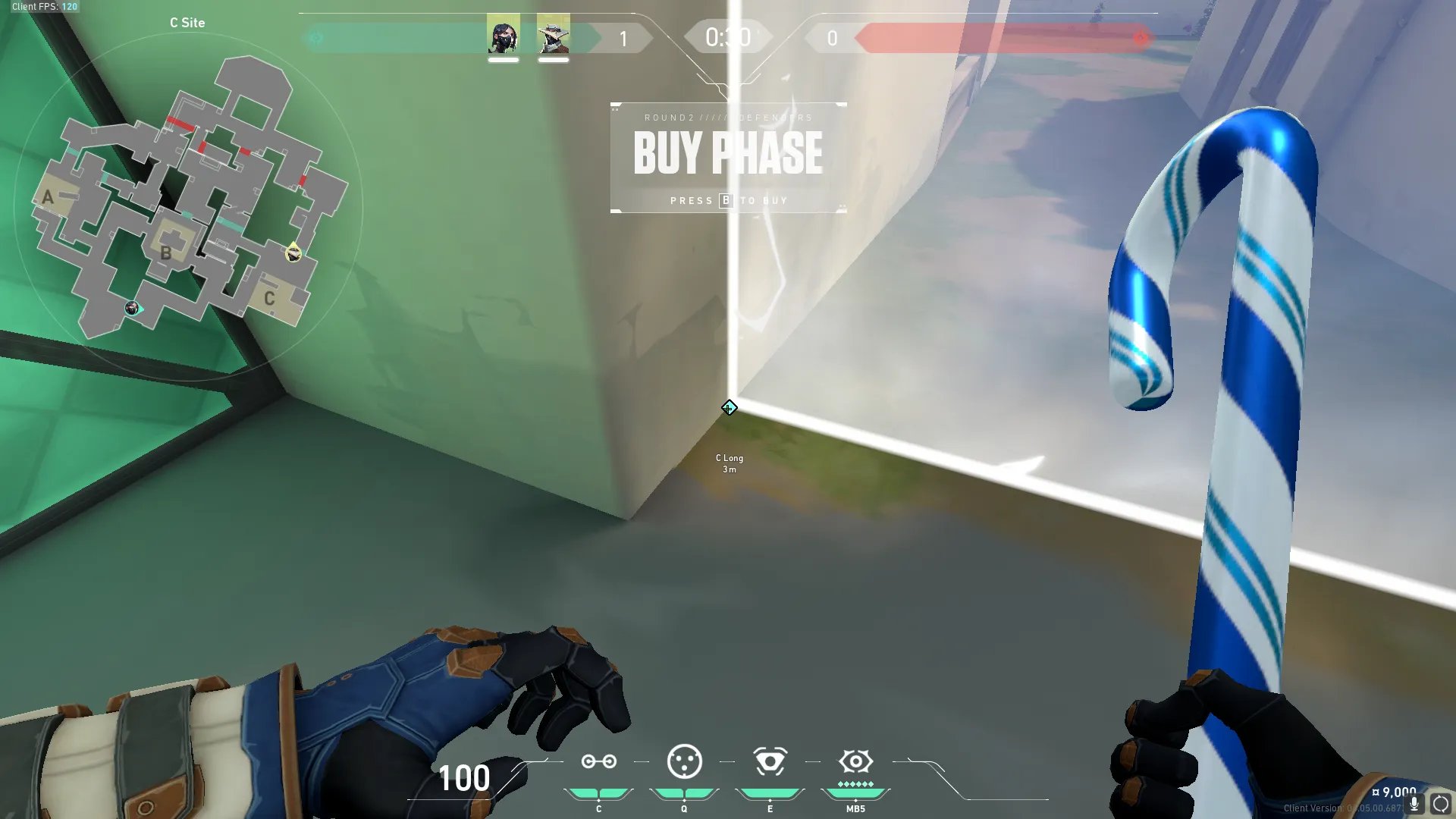 Easy One-Way Cage for defending C Long — Cypher lineup on Haven