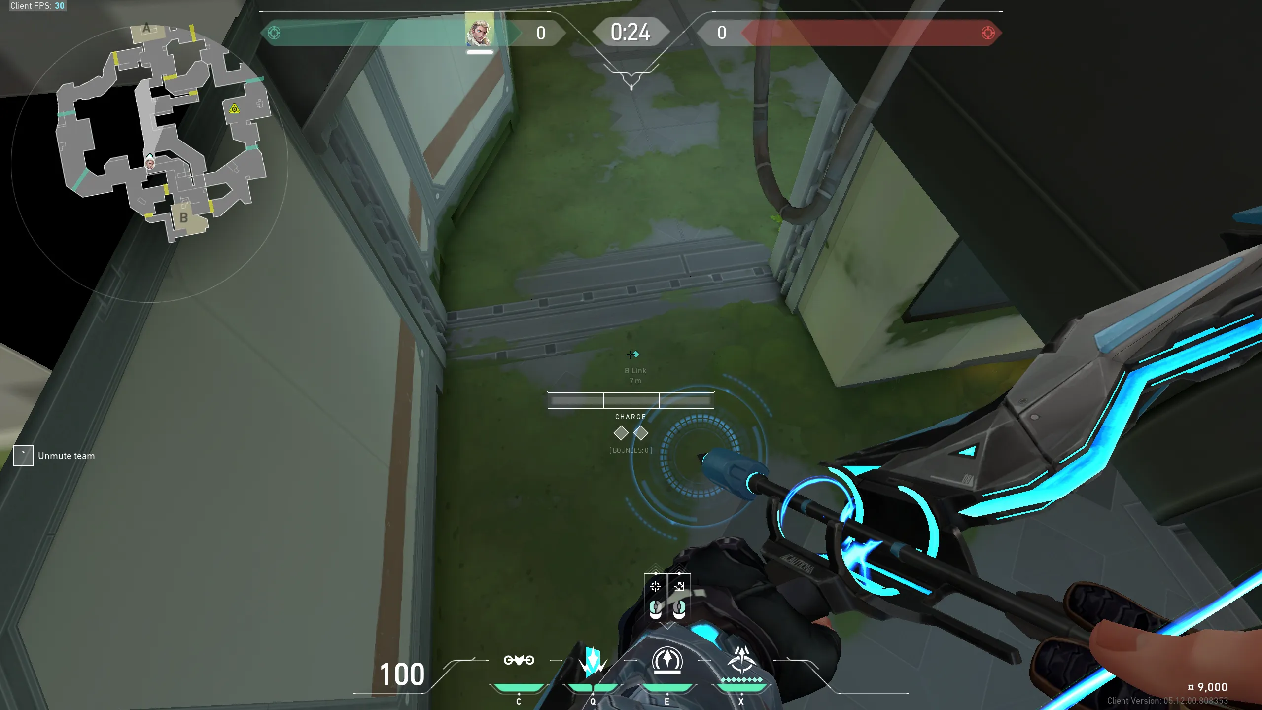 Defender Spawn to B Tree — Sova lineup on Fracture