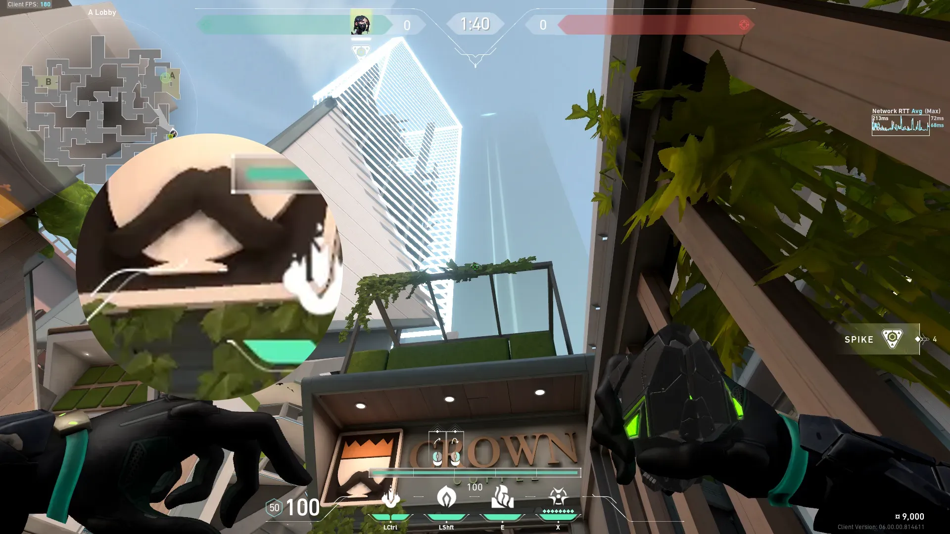Viper Poison Cloud on Split Attack Site A — step 2 of 3: Aim — line up the shot