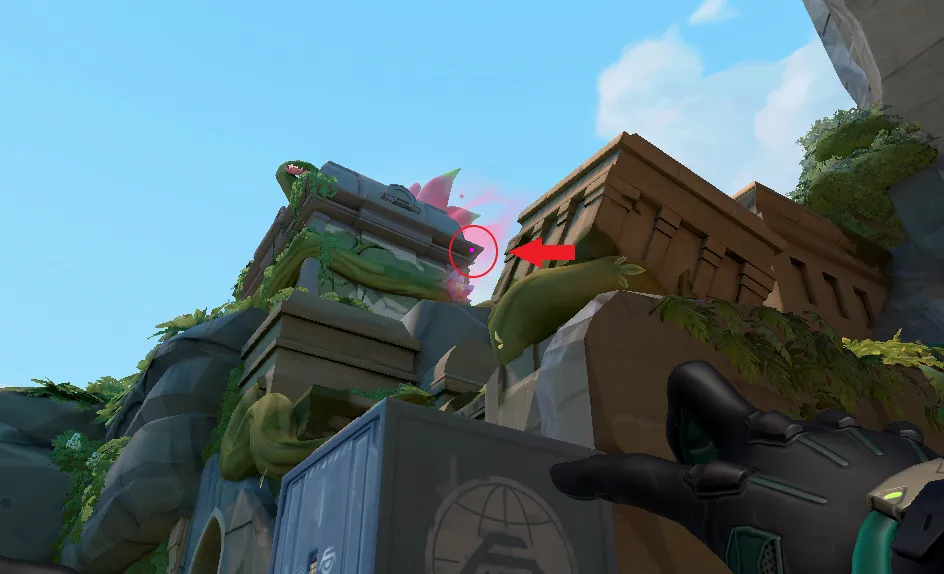 Viper Snake Bite on Lotus Defense Site B — step 2 of 4: Aim — line up the shot