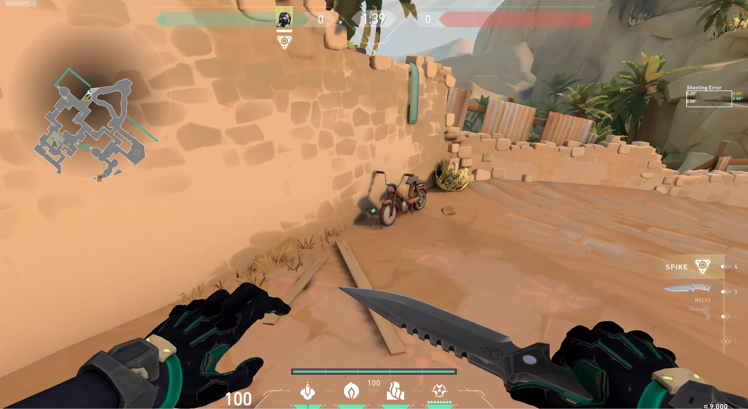 Attacker Spawn to A Truck — Viper lineup on Bind