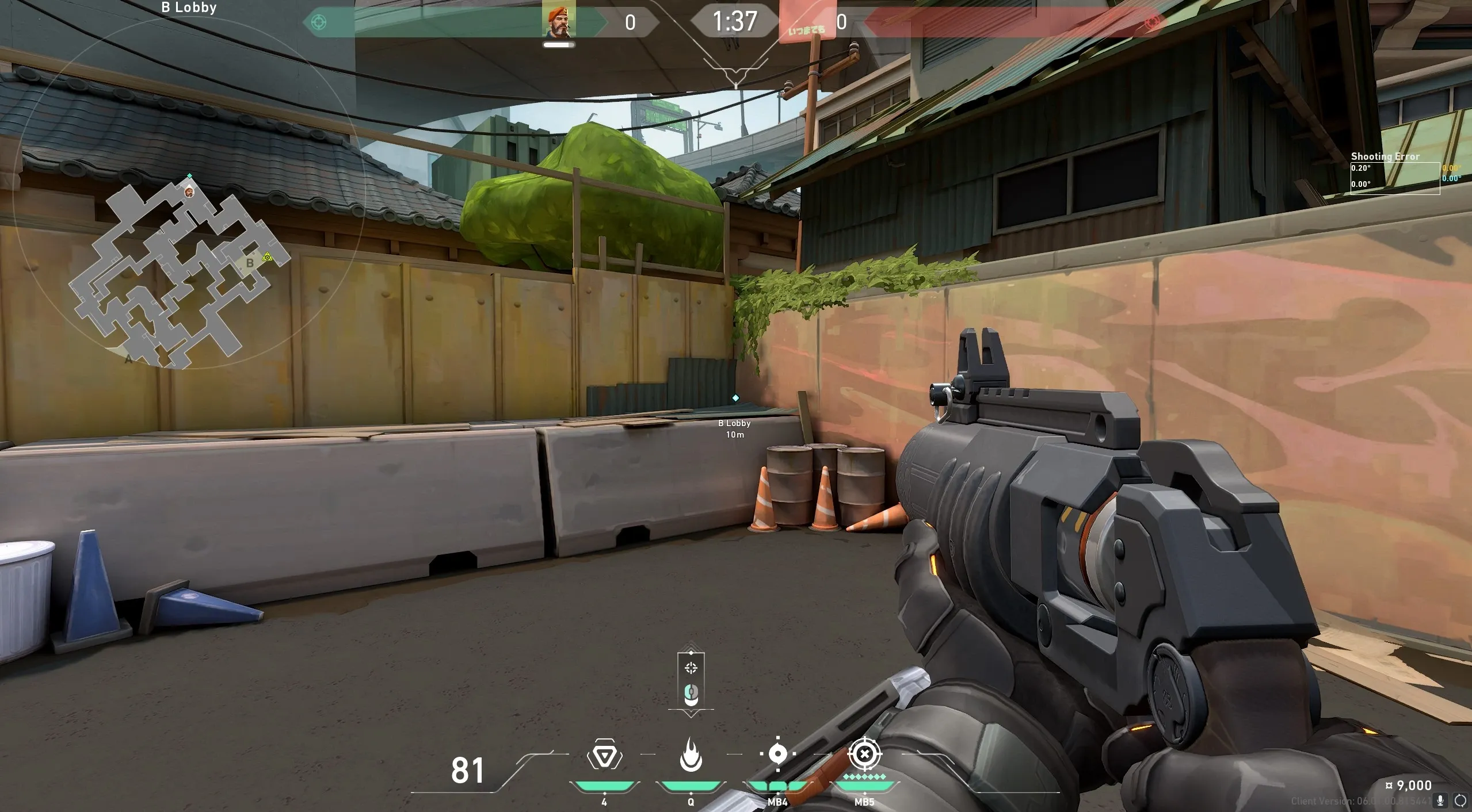 B Lobby to Under B Rafters Default — Brimstone lineup on Split