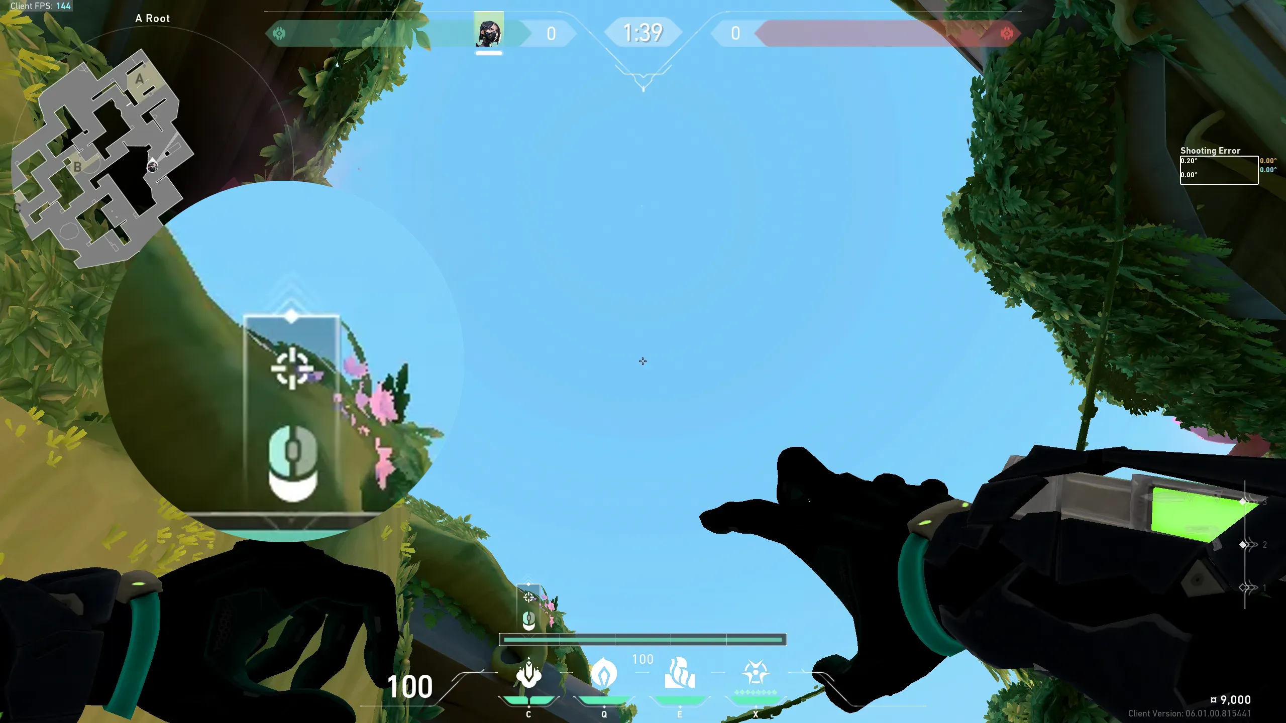 Viper Snake Bite on Lotus Attack Site A — step 2 of 3: Aim — line up the shot