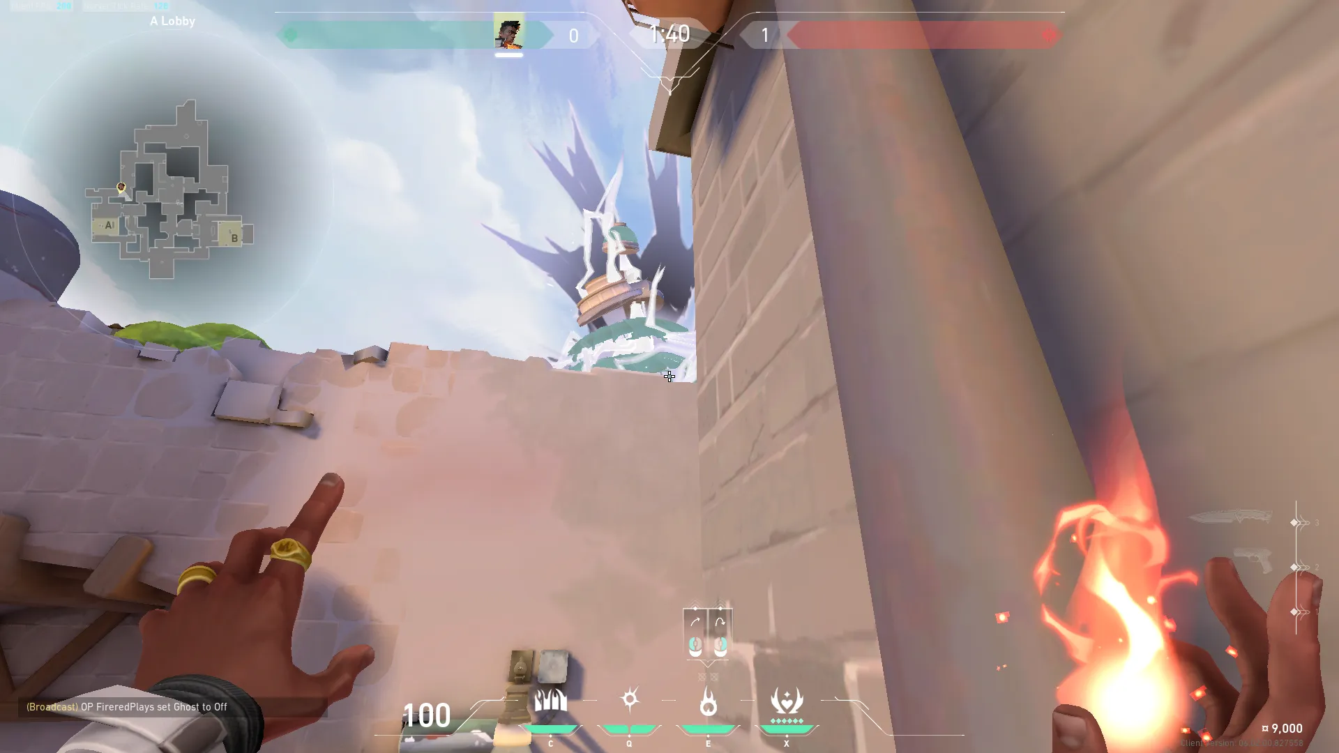 Phoenix Hot Hands on Ascent Defense Site A — step 2 of 3: Aim — line up the shot