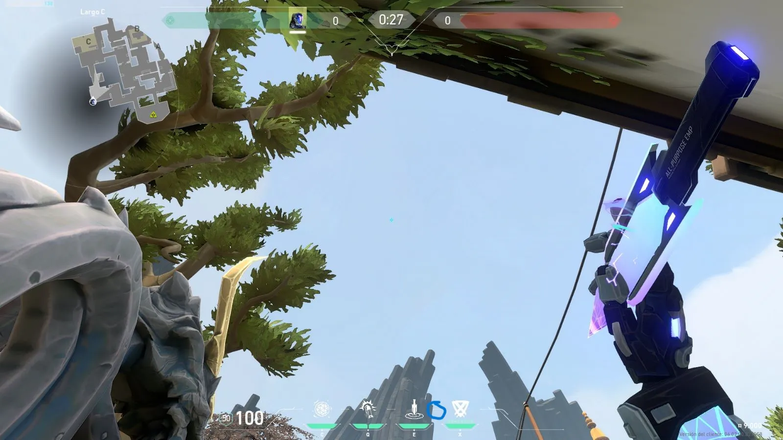 KAY/O Zero_Point on Haven Defense Site C — step 2 of 3: Aim — line up the shot